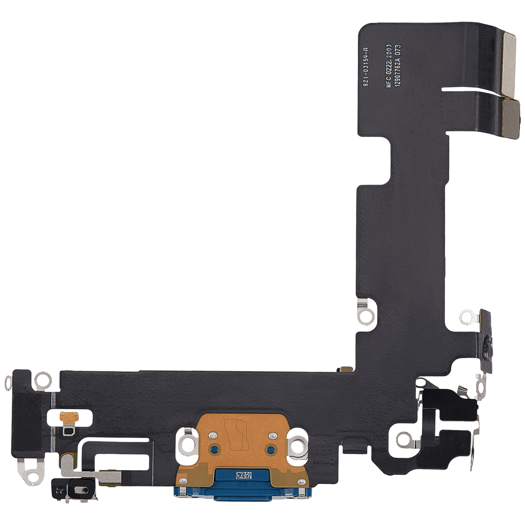 Ladebuchse-Flexkabel für iPhone 13 (gebrauchter OEM-Ausbau) (Blau)