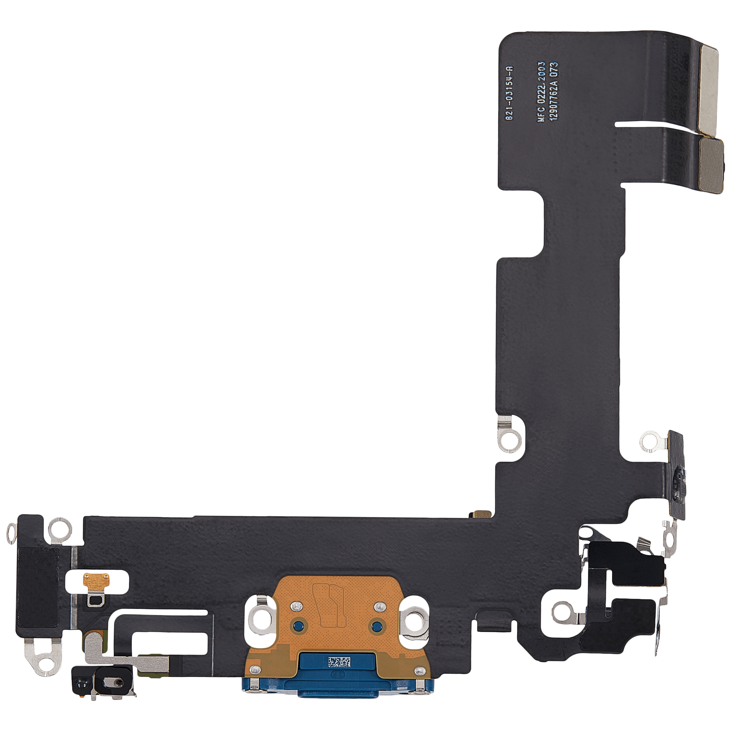 Ladebuchse-Flexkabel für iPhone 13 (gebrauchter OEM-Ausbau) (Blau)