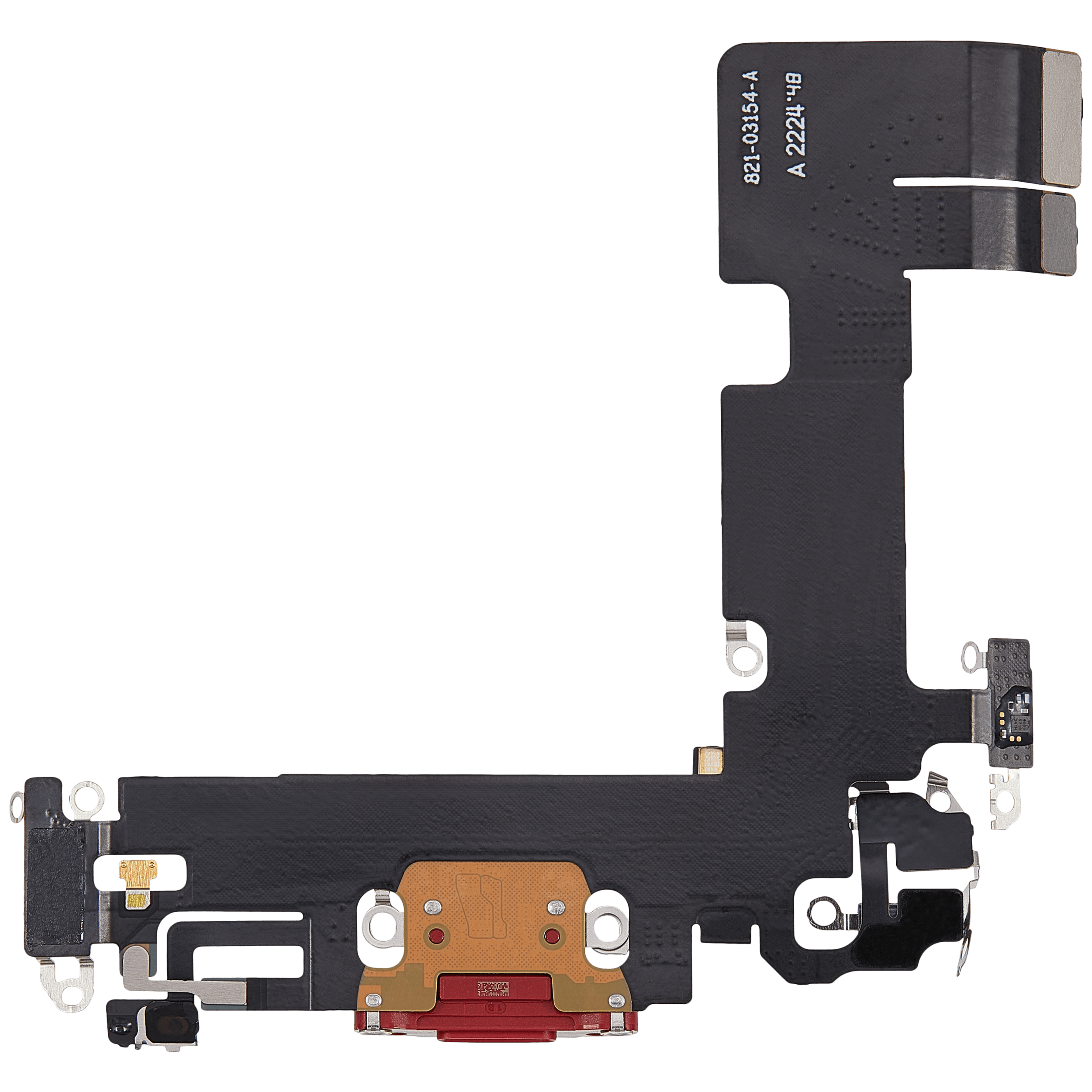 Charging Port Flex Cable for iPhone 13 (Used OEM Pull) (Red)