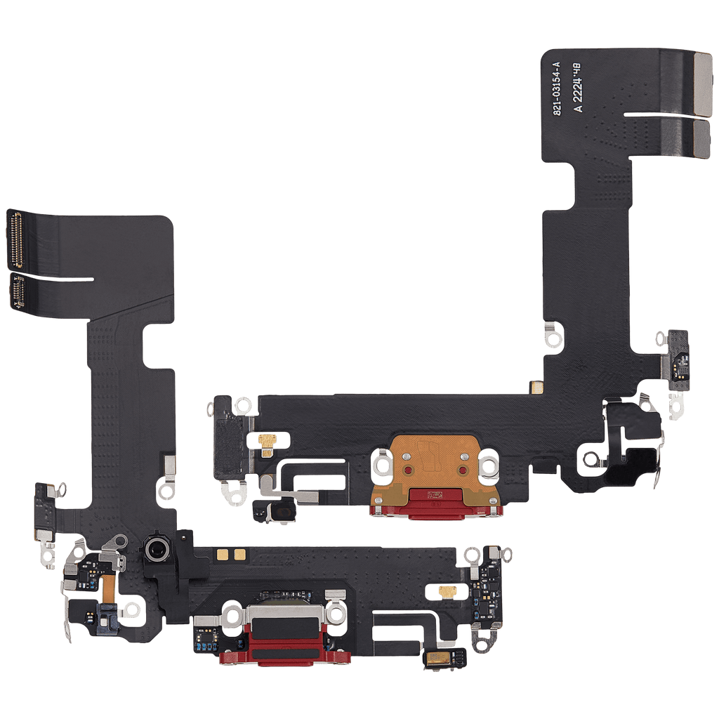 Charging Port Flex Cable for iPhone 13 (Used OEM Pull) (Red)
