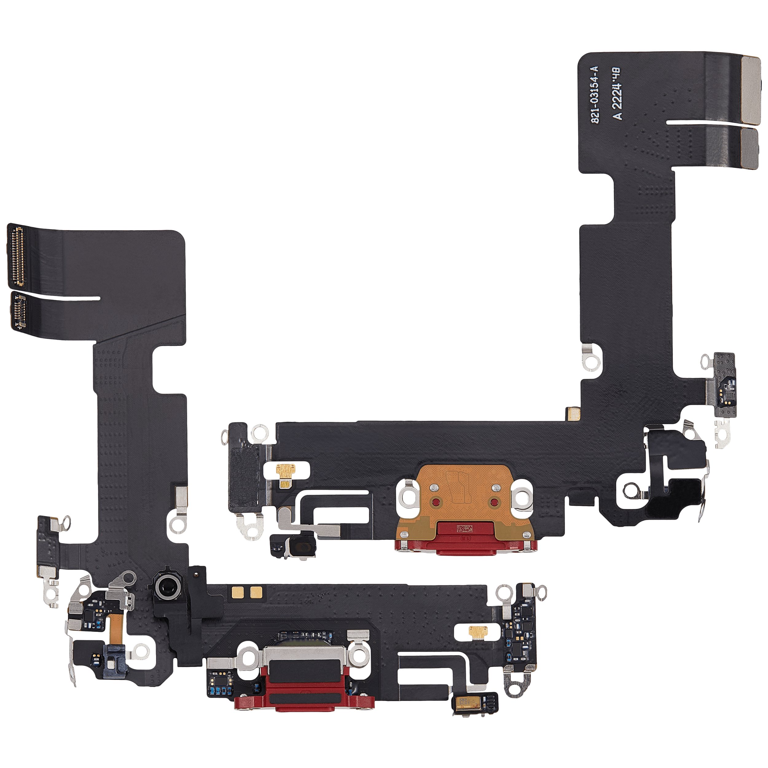 Charging Port Flex Cable for iPhone 13 (Used OEM Pull) (Red)