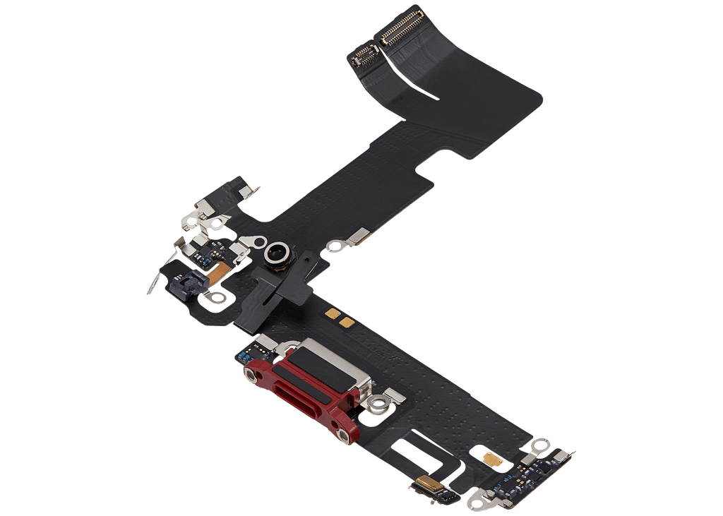 Charging Port Flex Cable for iPhone 13 (Used OEM Pull) (Red)