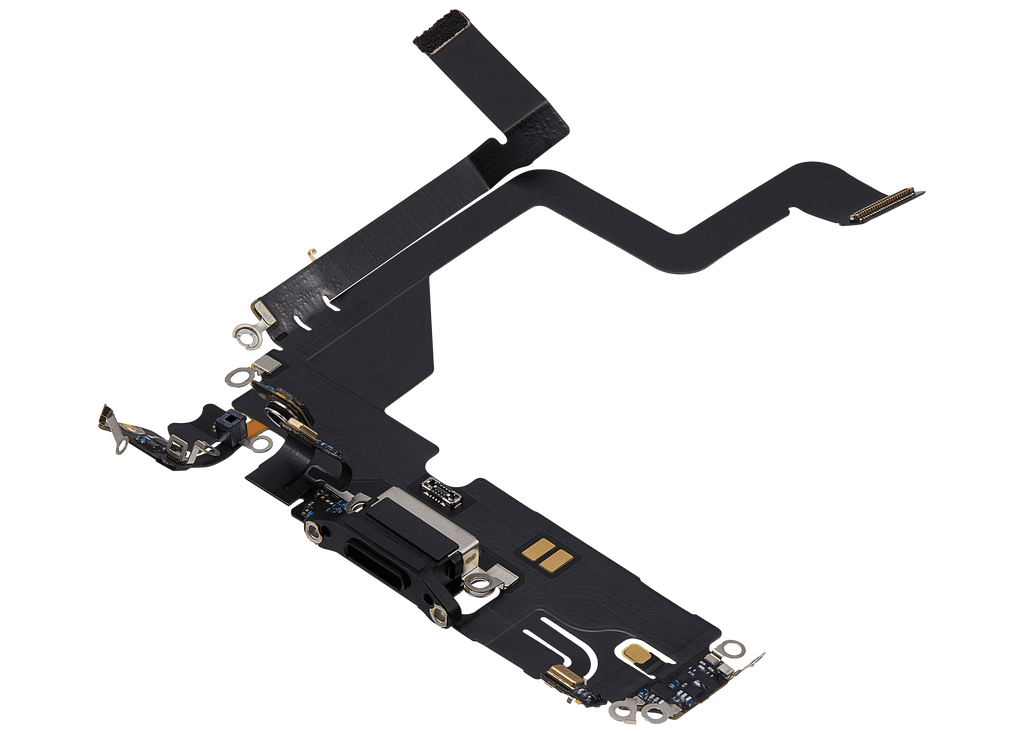 Charging Port Flex Cable for iPhone 14 Pro – OEM Refurbished (Space Black)