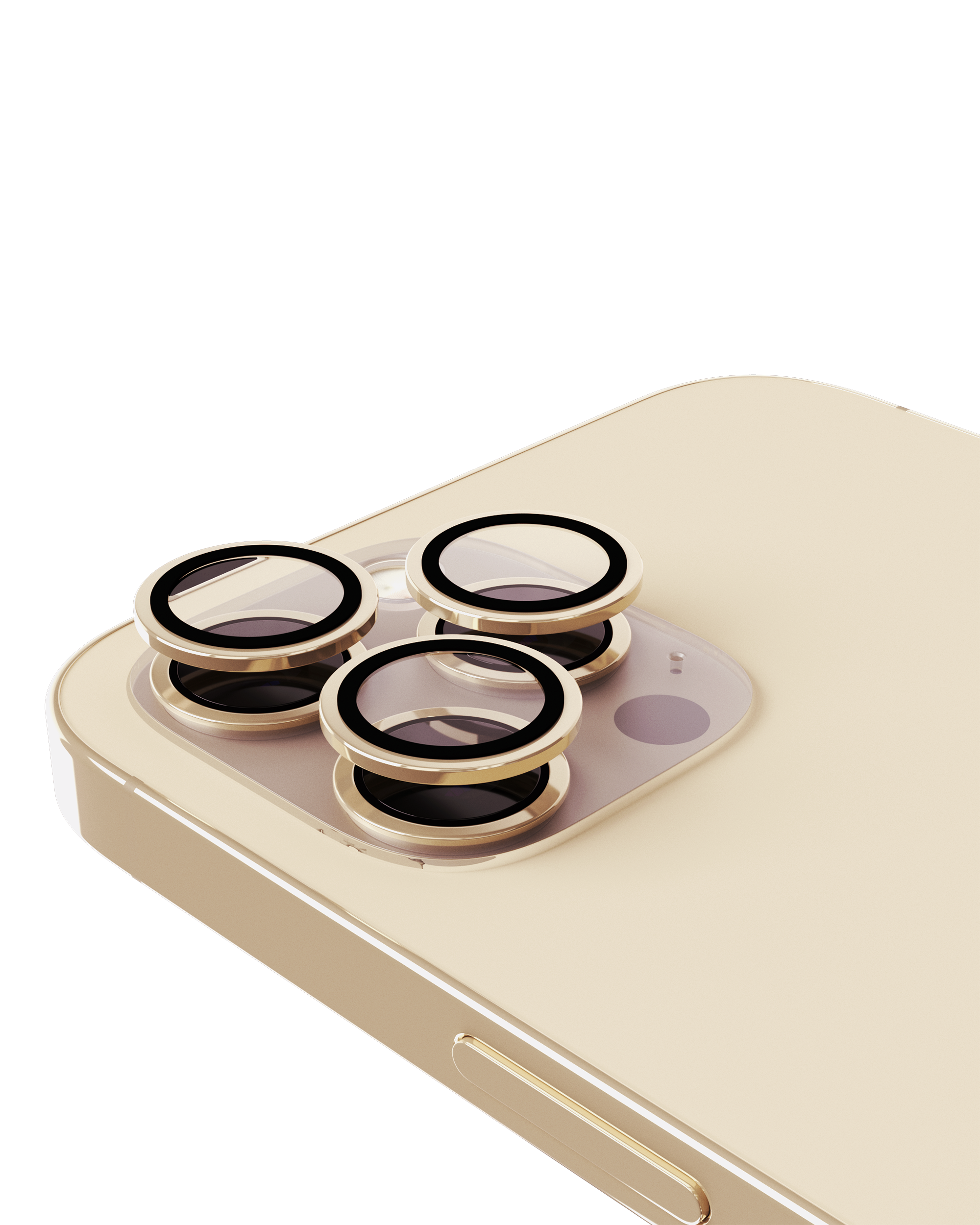 Casper Camera Lens Protector for iPhone 14 Pro / 14 Pro Max (Gold) (Clear)