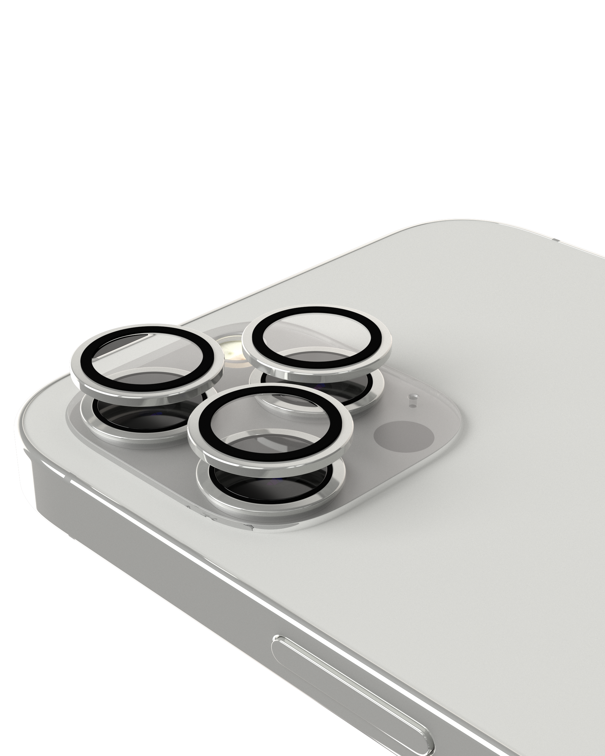 Casper Camera Lens Protector for iPhone 14 Pro / iPhone 14 Pro Max (Silver) (Clear)