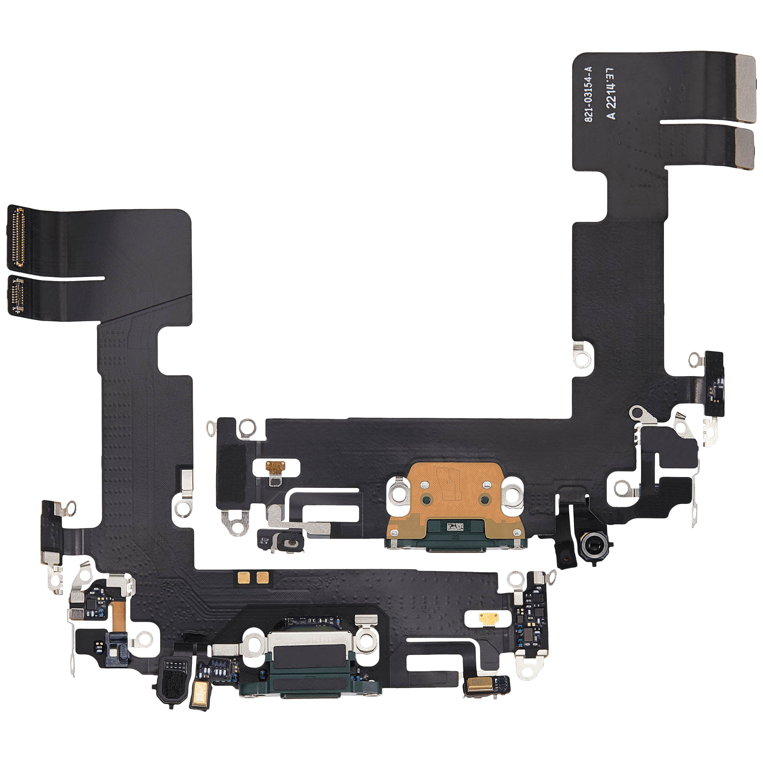 Ladebuchse-Flexkabel für iPhone 13 (gebrauchter OEM-Ausbau) (Grün)