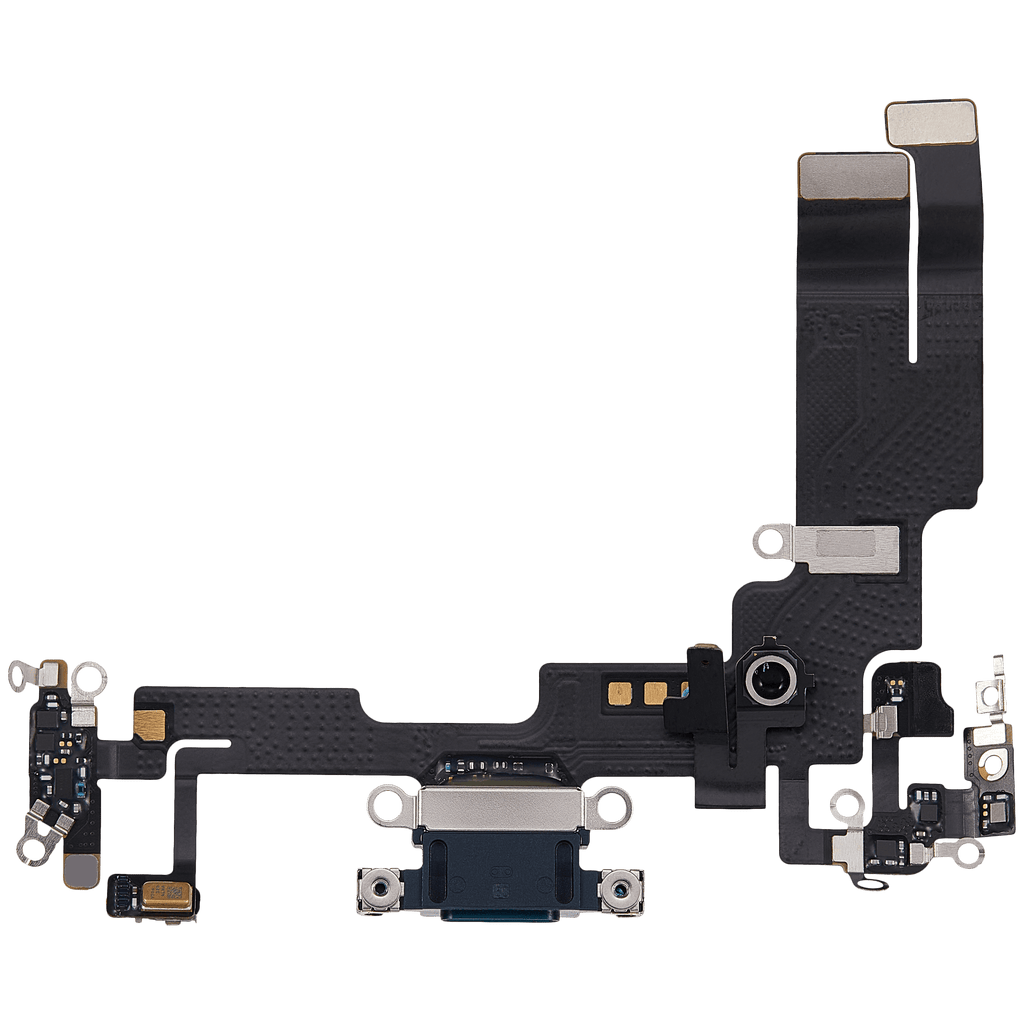 Ladebuchse Flexkabel für iPhone 14 (gebrauchter OEM-Ausbau) (Midnight)