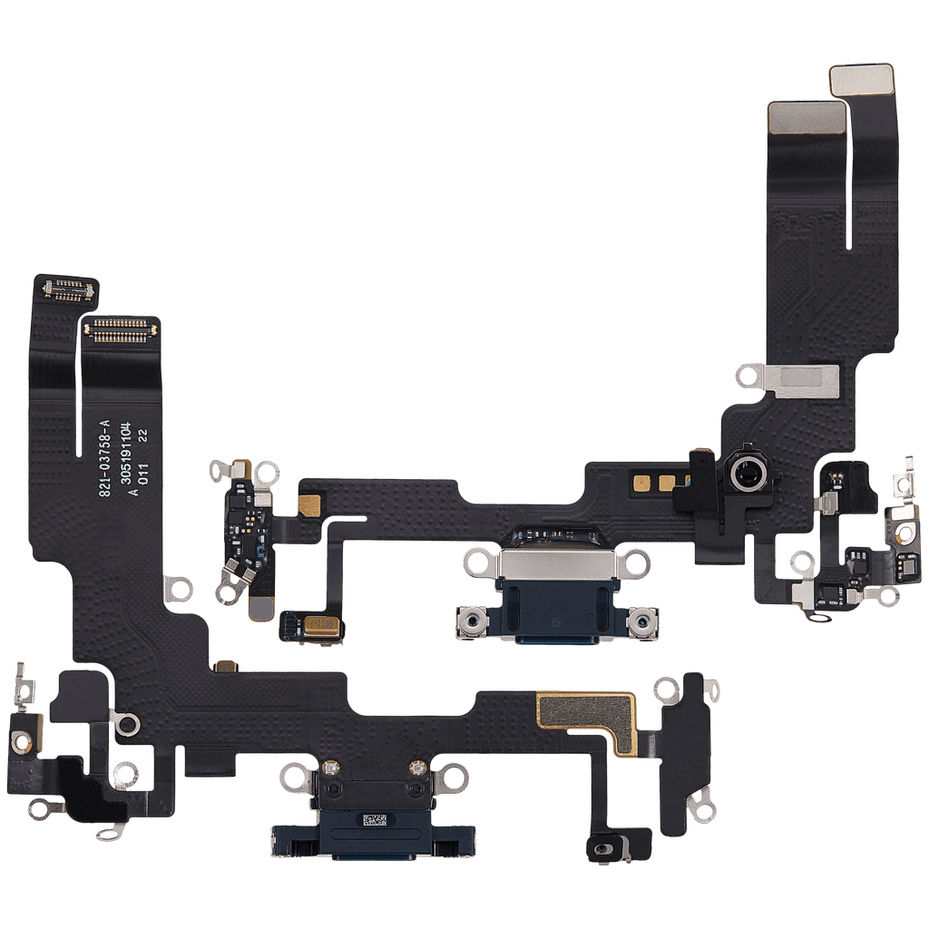 Ladebuchse Flexkabel für iPhone 14 (gebrauchter OEM-Ausbau) (Midnight)