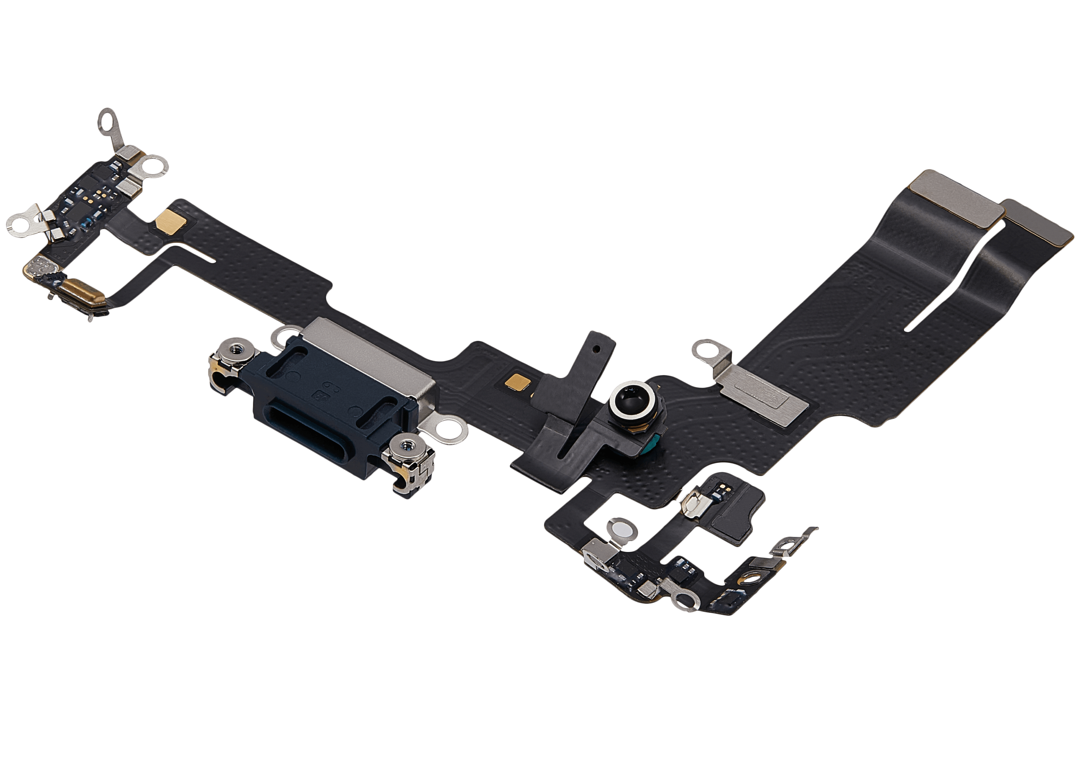 Ladebuchse Flexkabel für iPhone 14 (gebrauchter OEM-Ausbau) (Midnight)