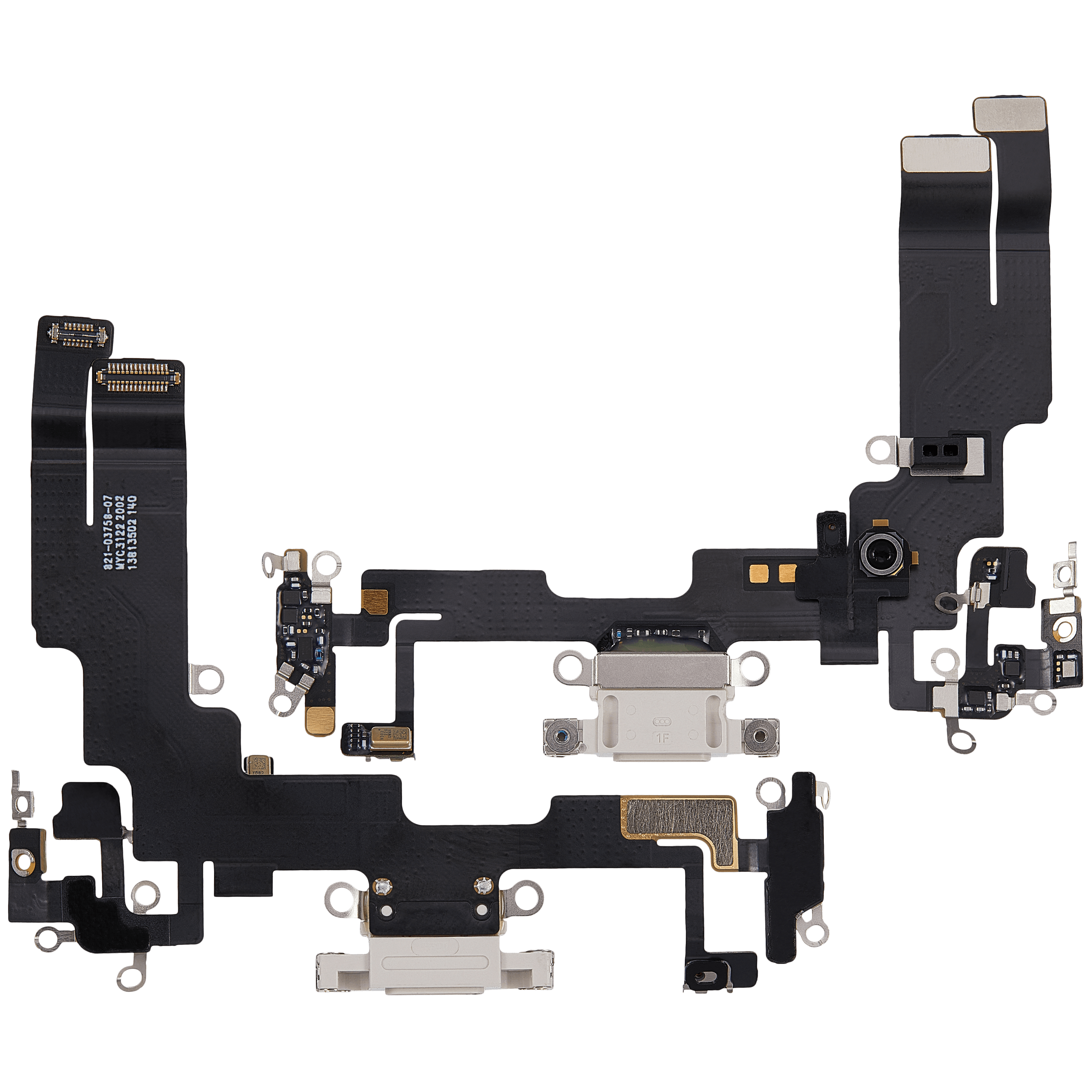 Ladebuchse-Flexkabel für iPhone 14 (gebrauchter OEM-Ausbau) (Starlight)