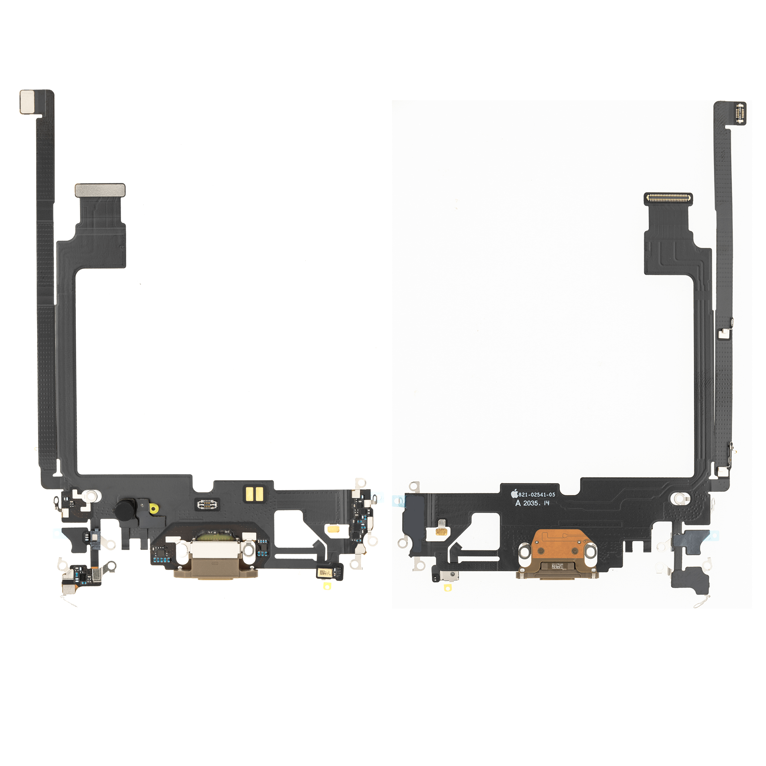 Charging Port Flex Cable for iPhone 12 Pro Max (Used OEM Pull) (Gold)