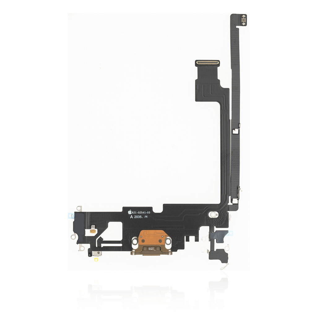 Charging Port Flex Cable for iPhone 12 Pro Max (Used OEM Pull) (Gold)