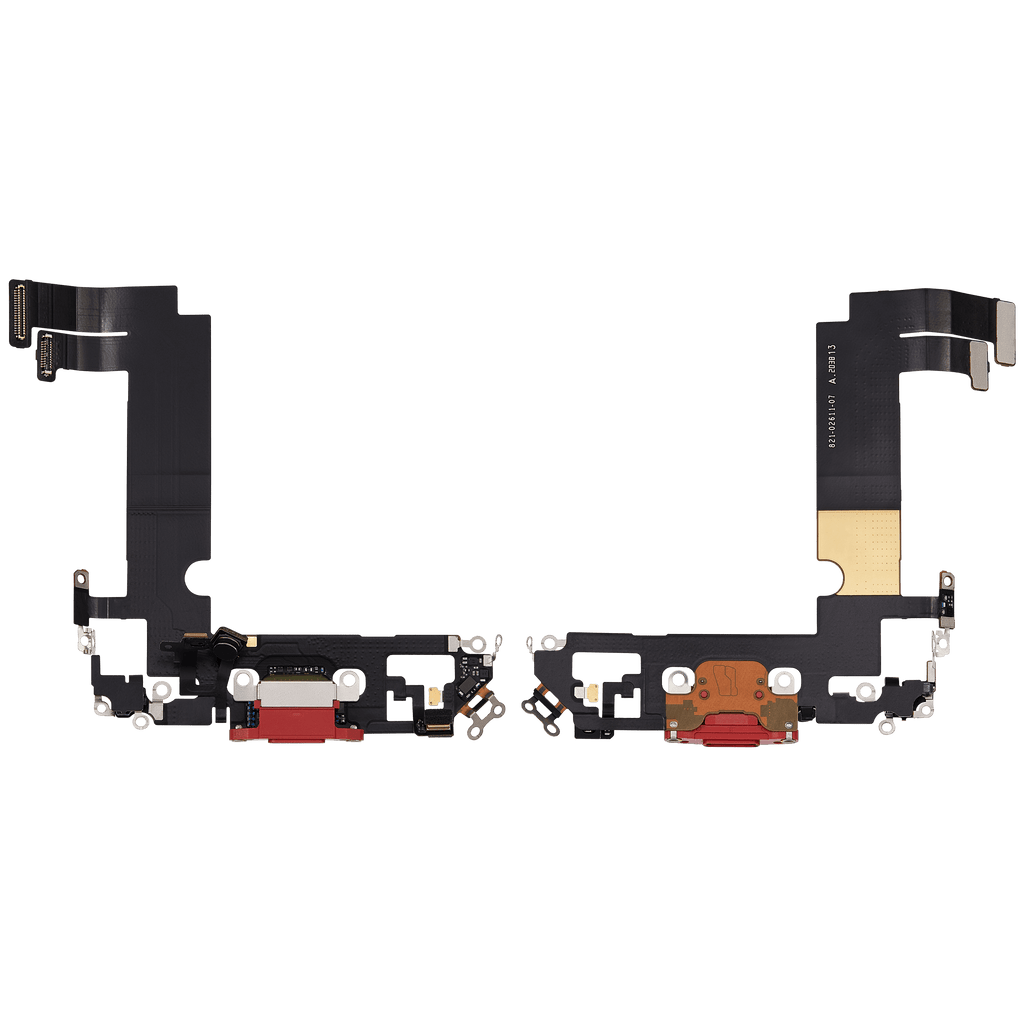 Charging Port Flex Cable for iPhone 12 Mini (used OEM part) (Red)