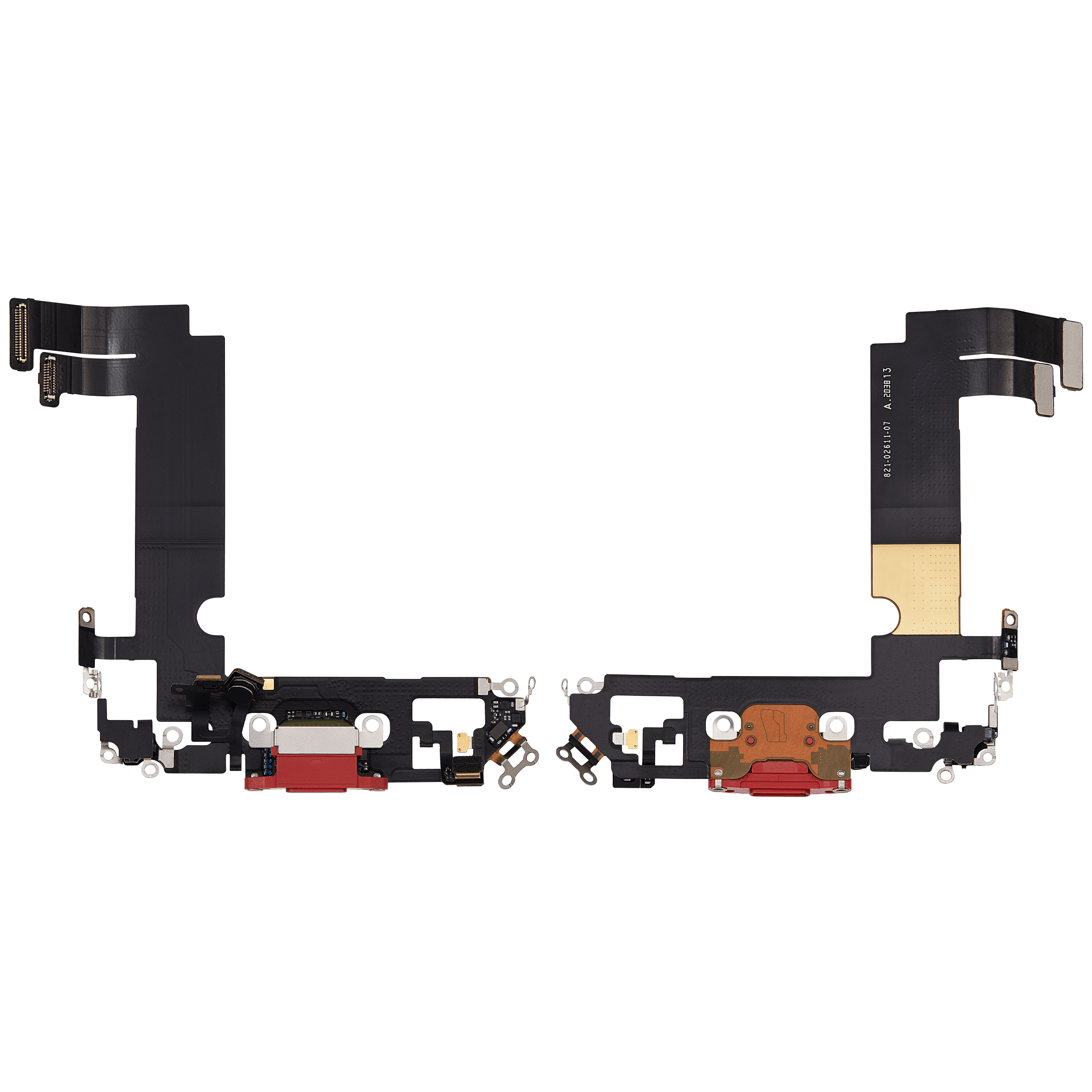 Charging Port Flex Cable for iPhone 12 Mini (used OEM part) (Red)