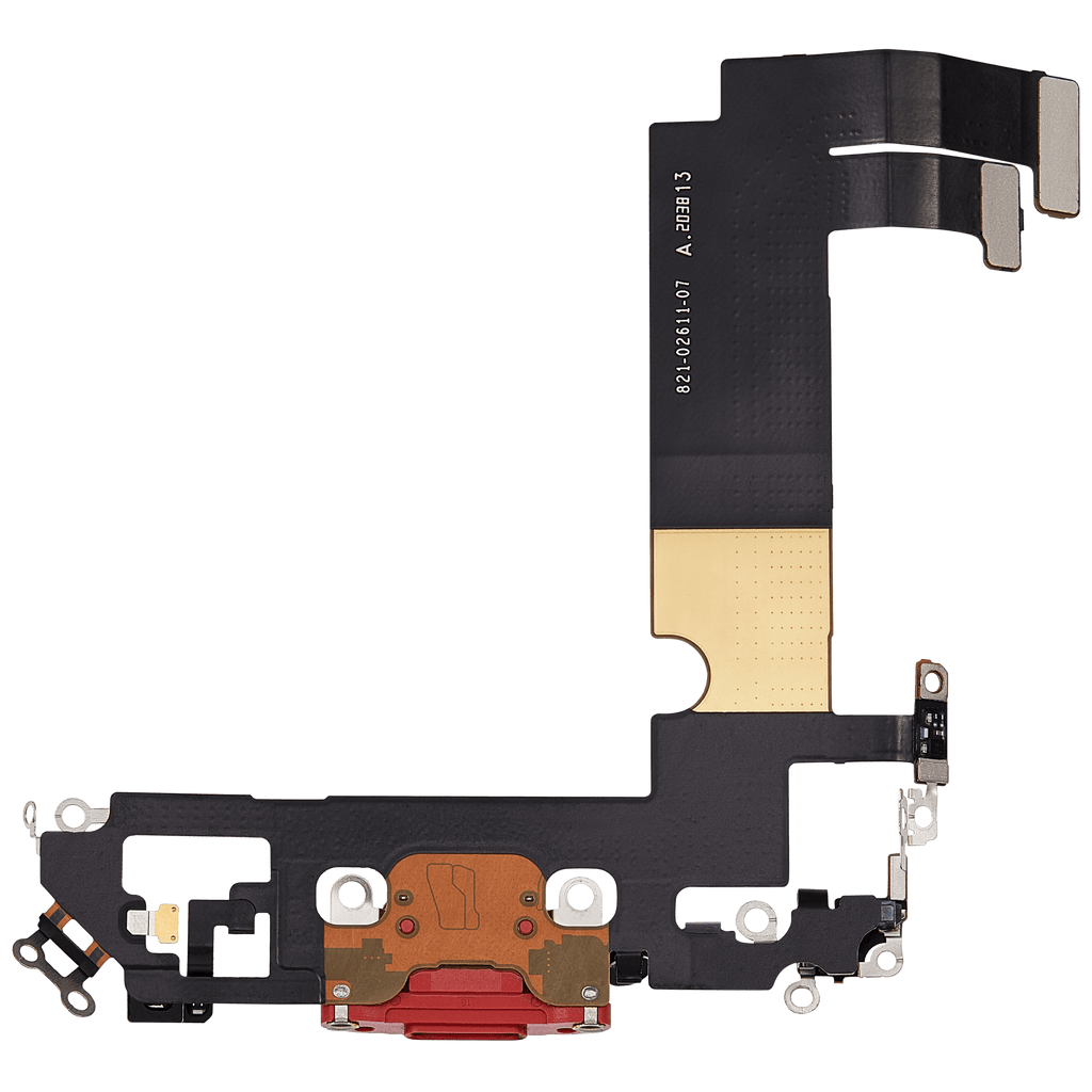 Charging Port Flex Cable for iPhone 12 Mini (used OEM part) (Red)
