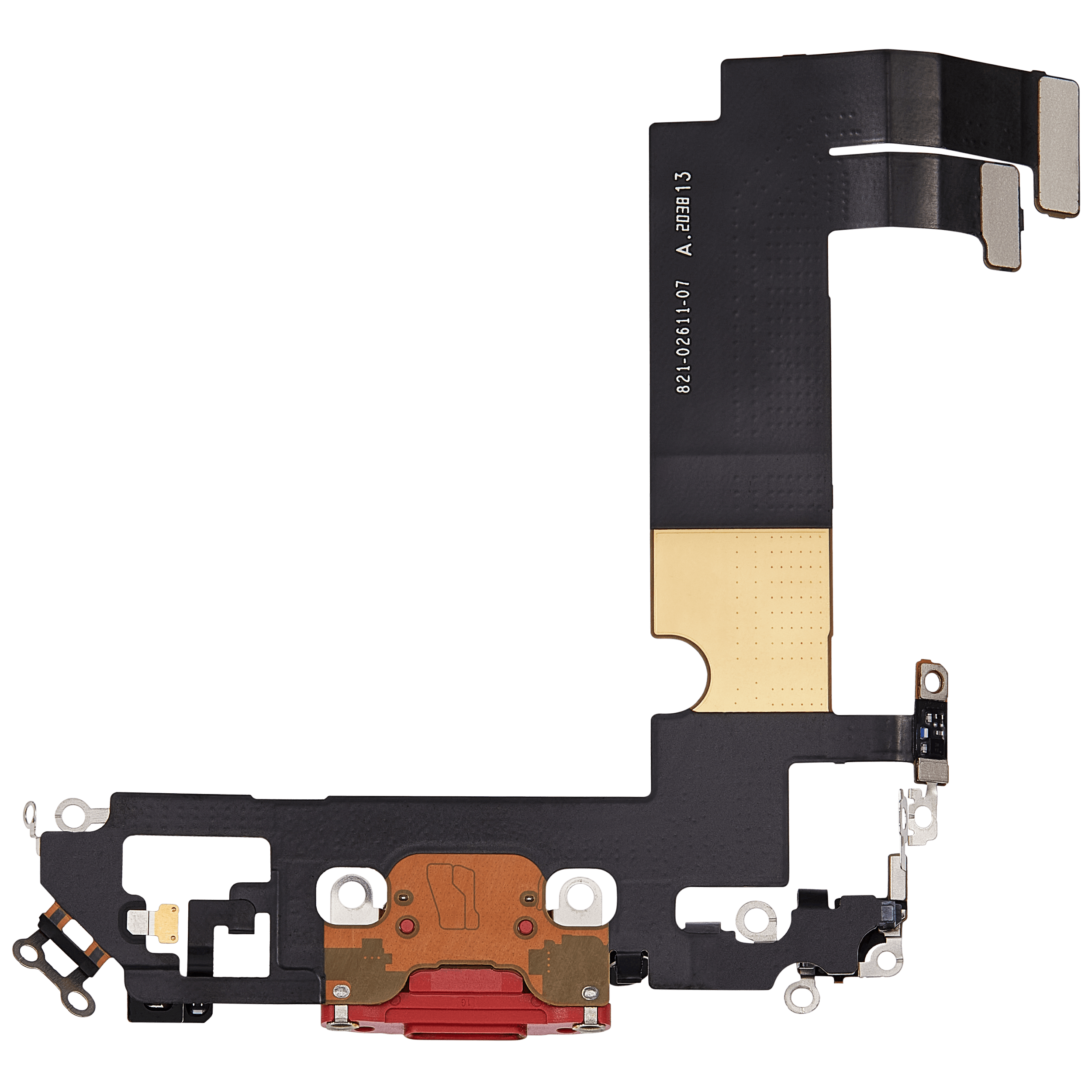 Charging Port Flex Cable for iPhone 12 Mini (used OEM part) (Red)