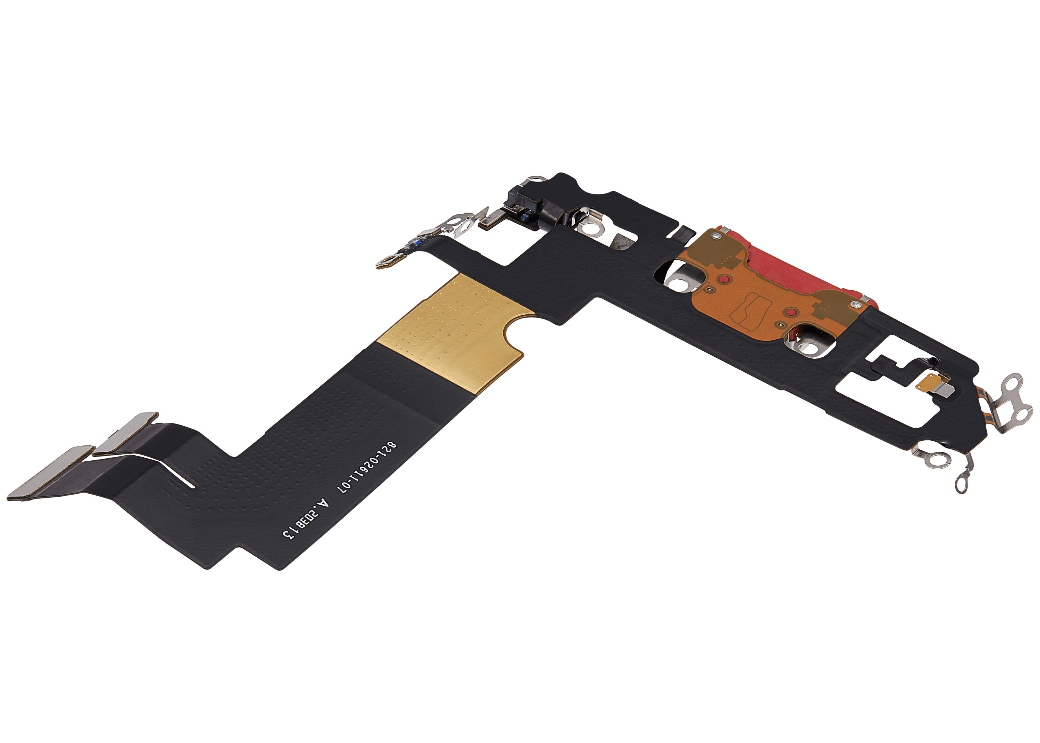 Charging Port Flex Cable for iPhone 12 Mini (used OEM part) (Red)