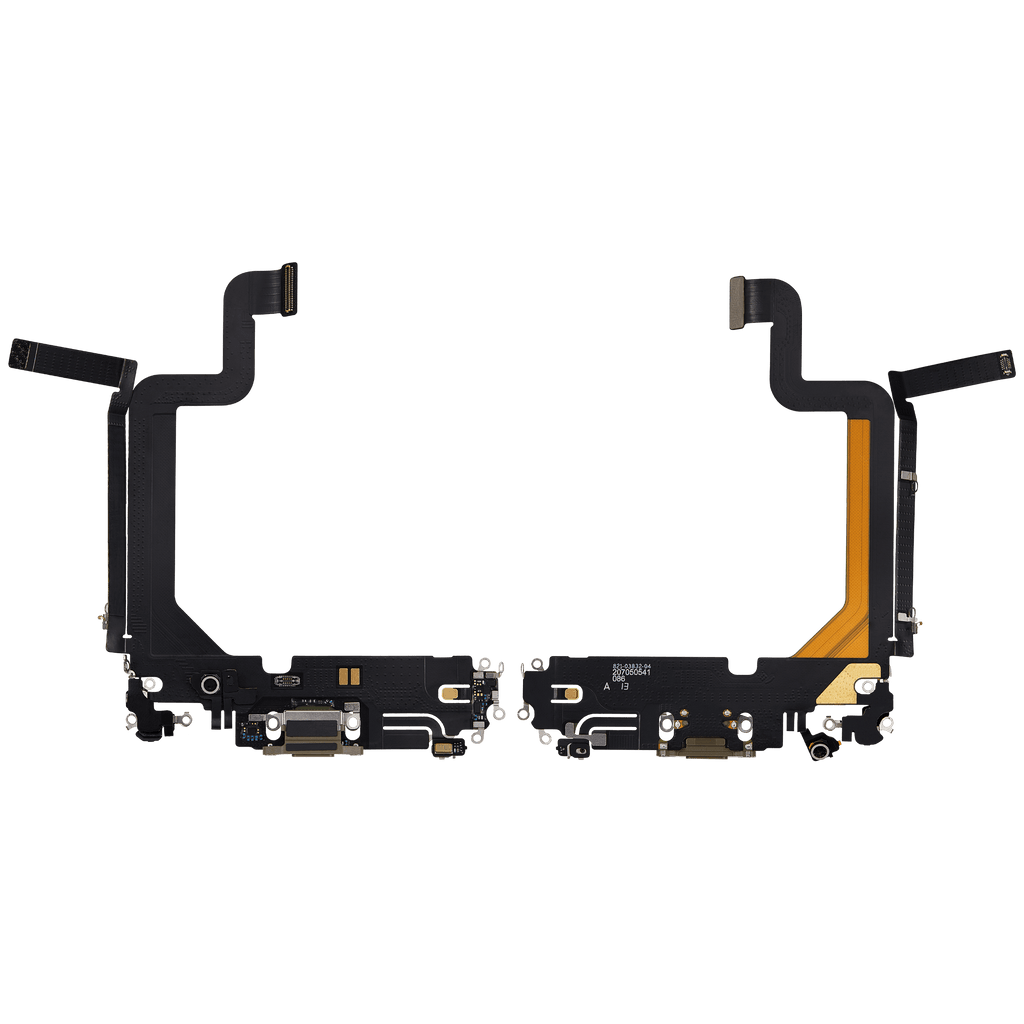 Charging Port Flex Cable for iPhone 14 Pro Max (Used OEM Pull) (Gold)