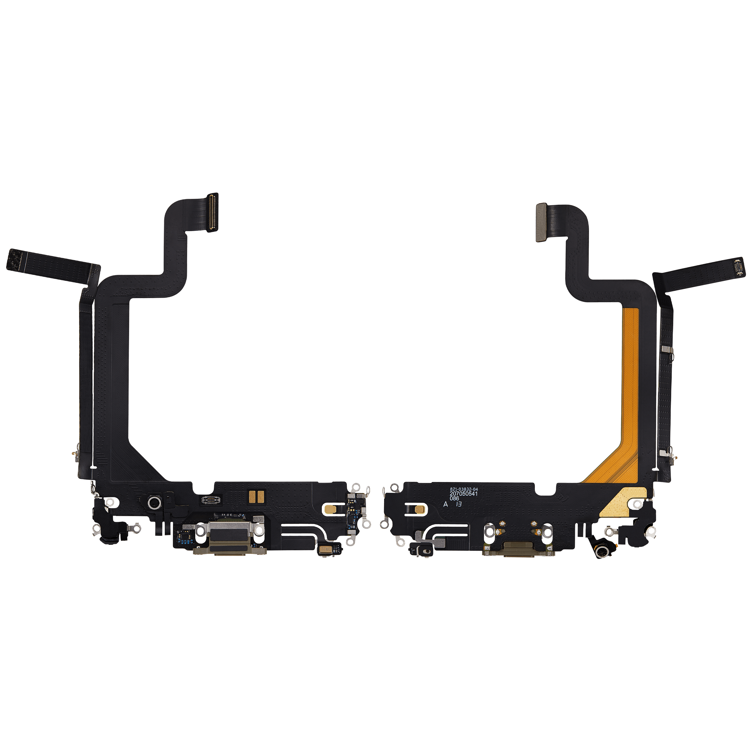 Charging Port Flex Cable for iPhone 14 Pro Max (Used OEM Pull) (Gold)