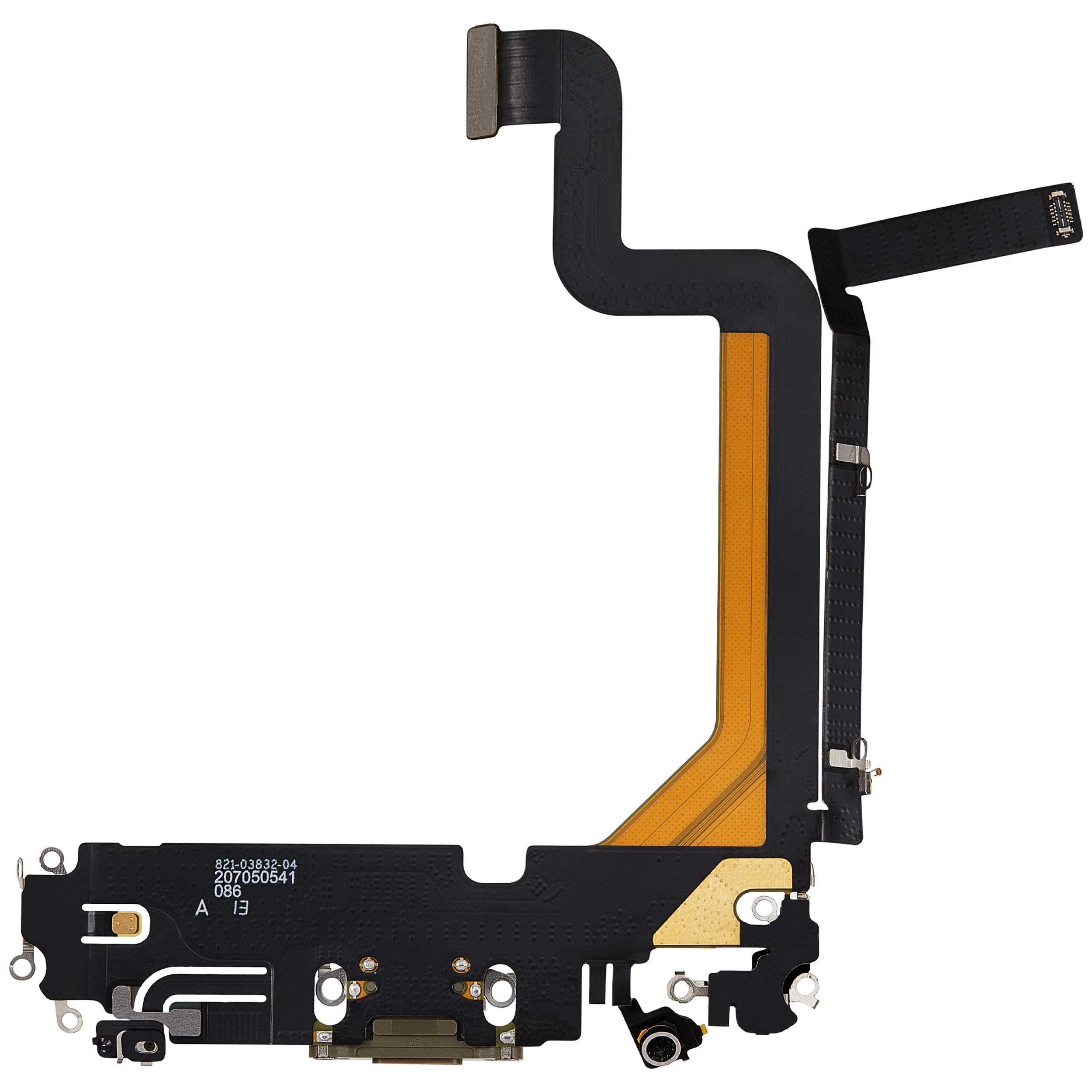 Charging Port Flex Cable for iPhone 14 Pro Max (Used OEM Pull) (Gold)