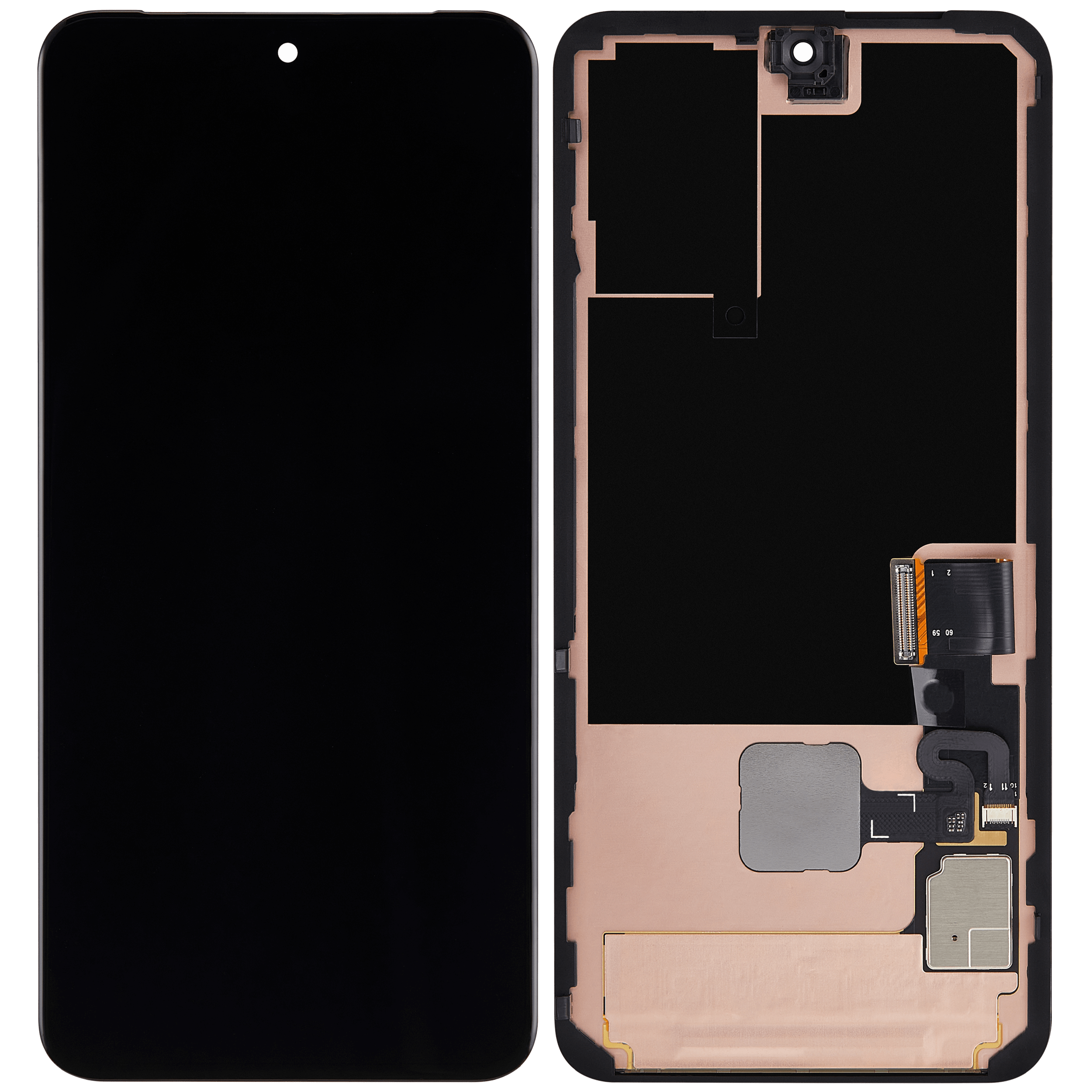 Refurbished OLED-Display mit Rahmen für Google Pixel 8 (Fingerabdrucksensor)
