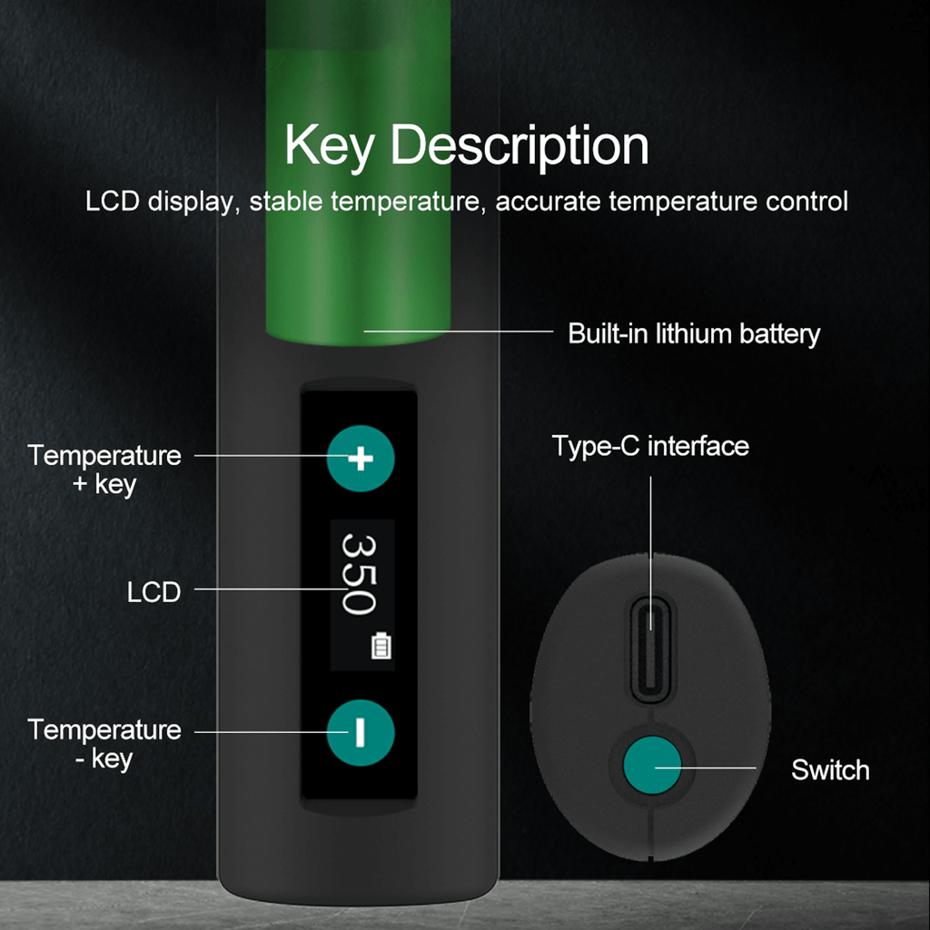 TS1 Smart Portable Soldering Iron (110V - 220V US Plug) Quick