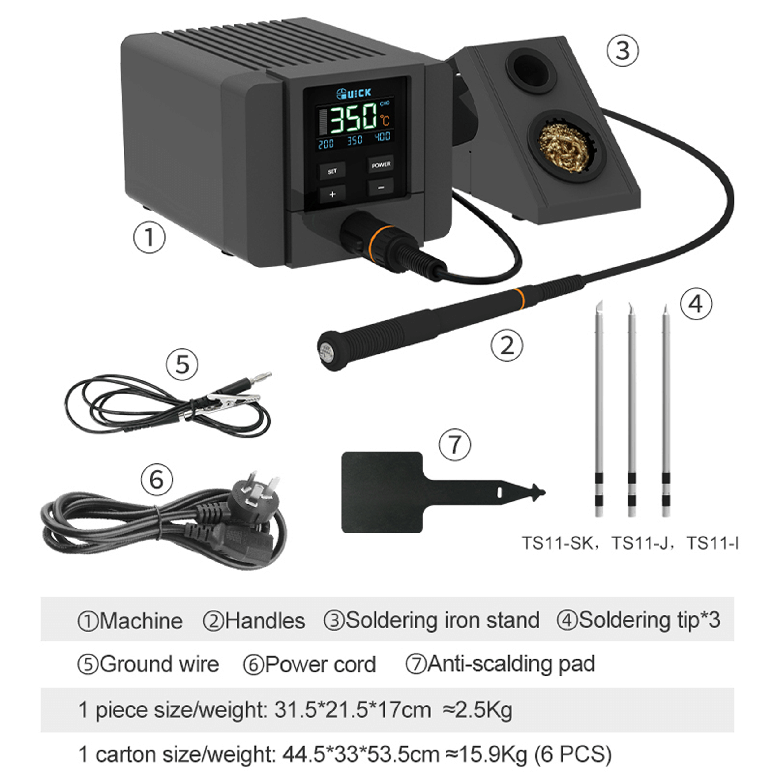 TS11 Intelligente Präzisions-Lötstation (Quick, 110V, Nordamerika)