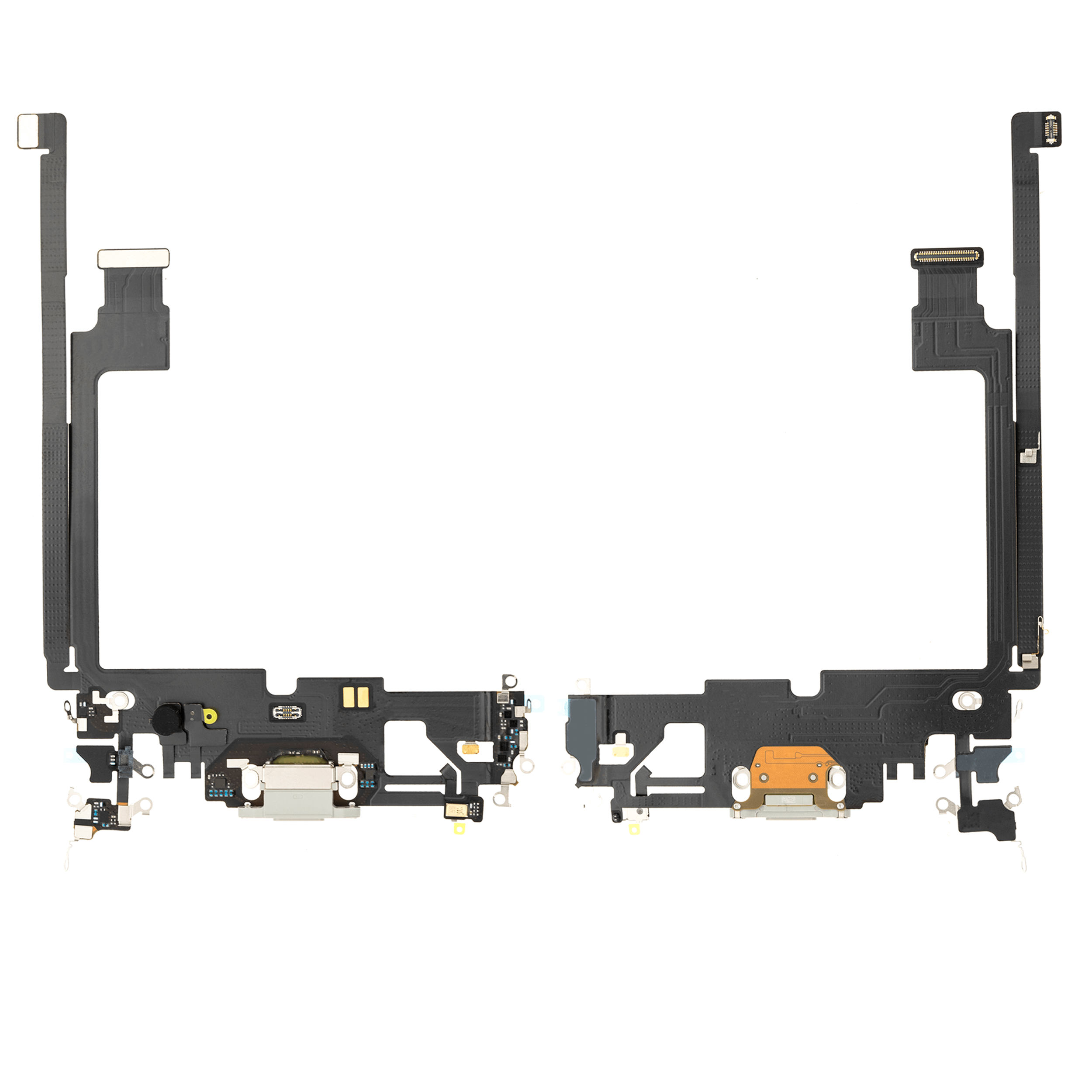 Charging Port Flex Cable for iPhone 12 Pro Max (Used OEM Pulled) (Silver)