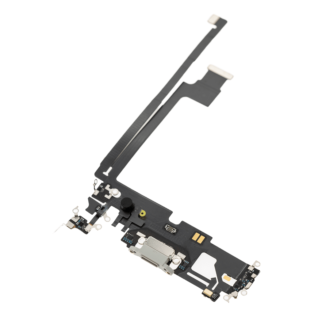 Charging Port Flex Cable for iPhone 12 Pro Max (Used OEM Pulled) (Silver)