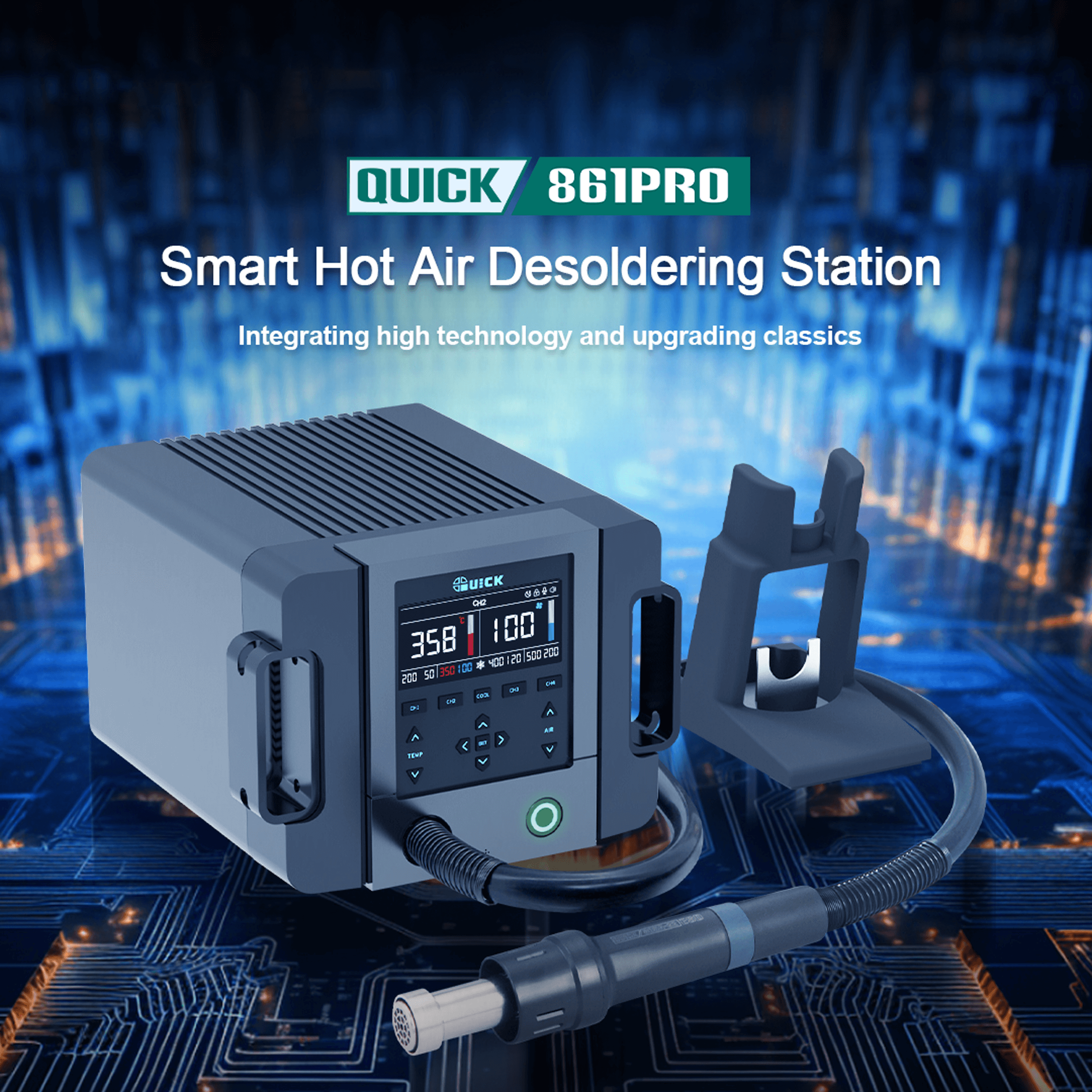 861 Pro Smart Hot Air Desoldering Station (Quick) (110V / North America)