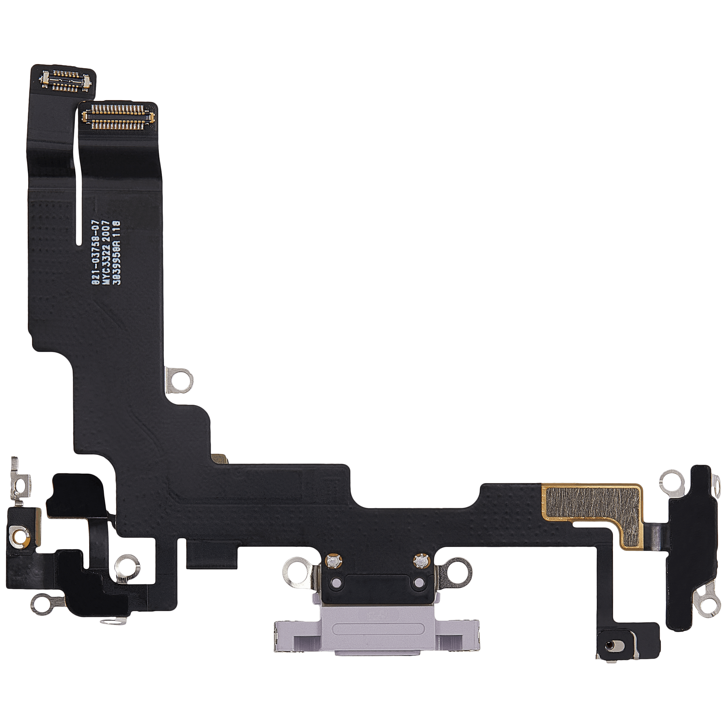 Charging Port Flex Cable for iPhone 14 (Used OEM Pull, Purple)