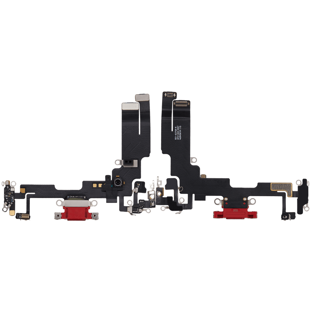 Charging Port Flex Cable for iPhone 14 (Used OEM Pull) (Red)
