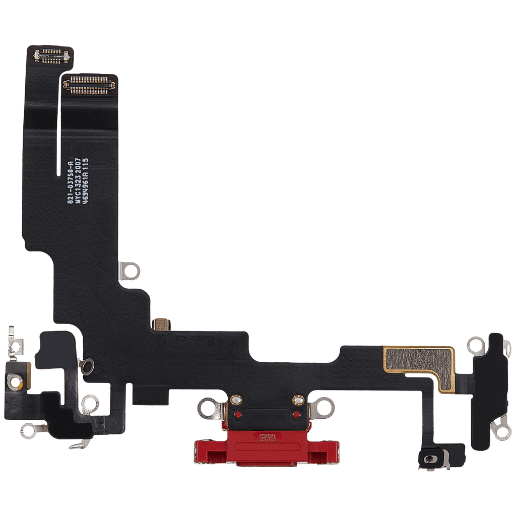 Charging Port Flex Cable for iPhone 14 (Used OEM Pull) (Red)
