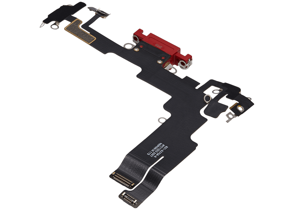 Charging Port Flex Cable for iPhone 14 (Used OEM Pull) (Red)