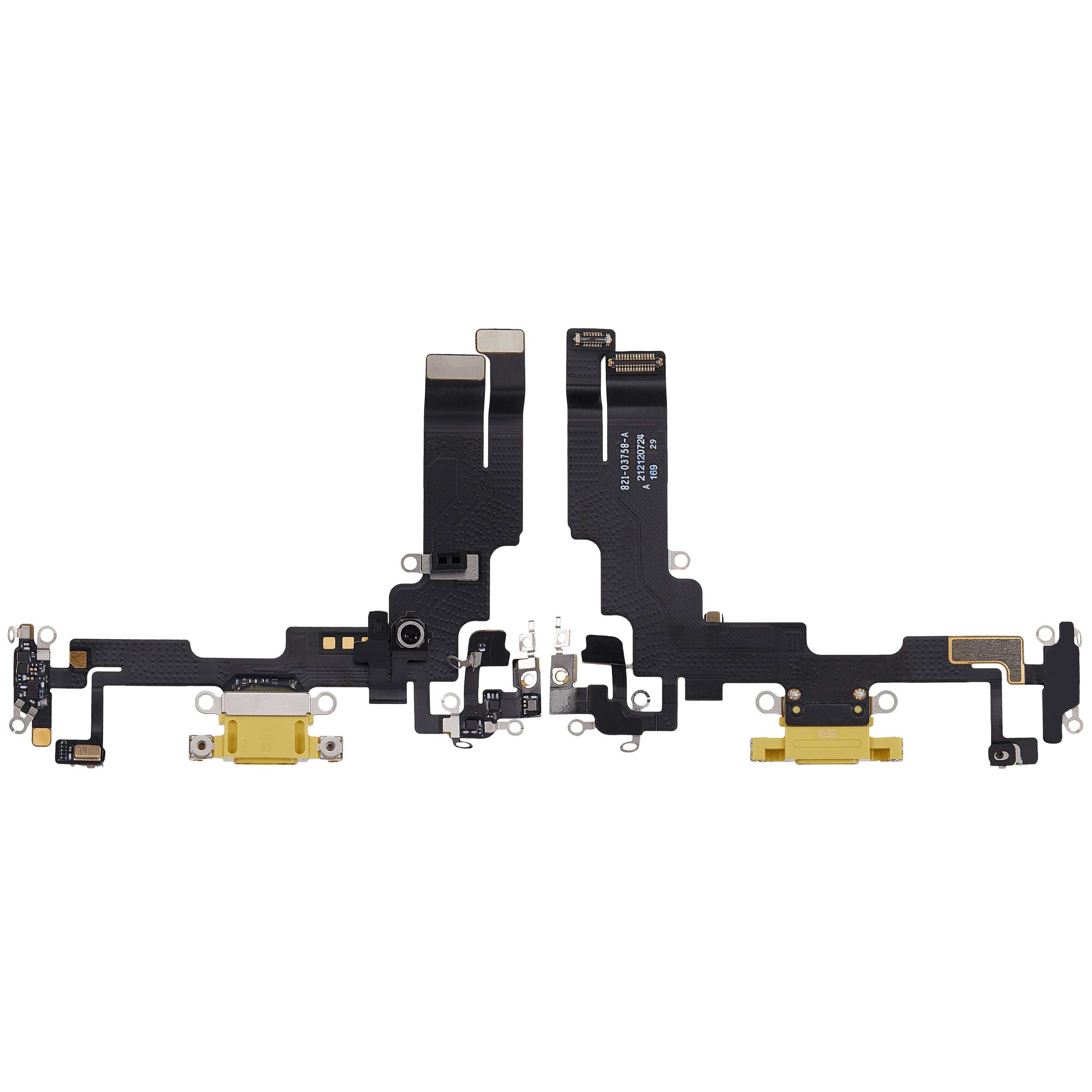 Ladebuchse-Flexkabel für iPhone 14 (gebrauchter OEM-Ausbau, Gelb)