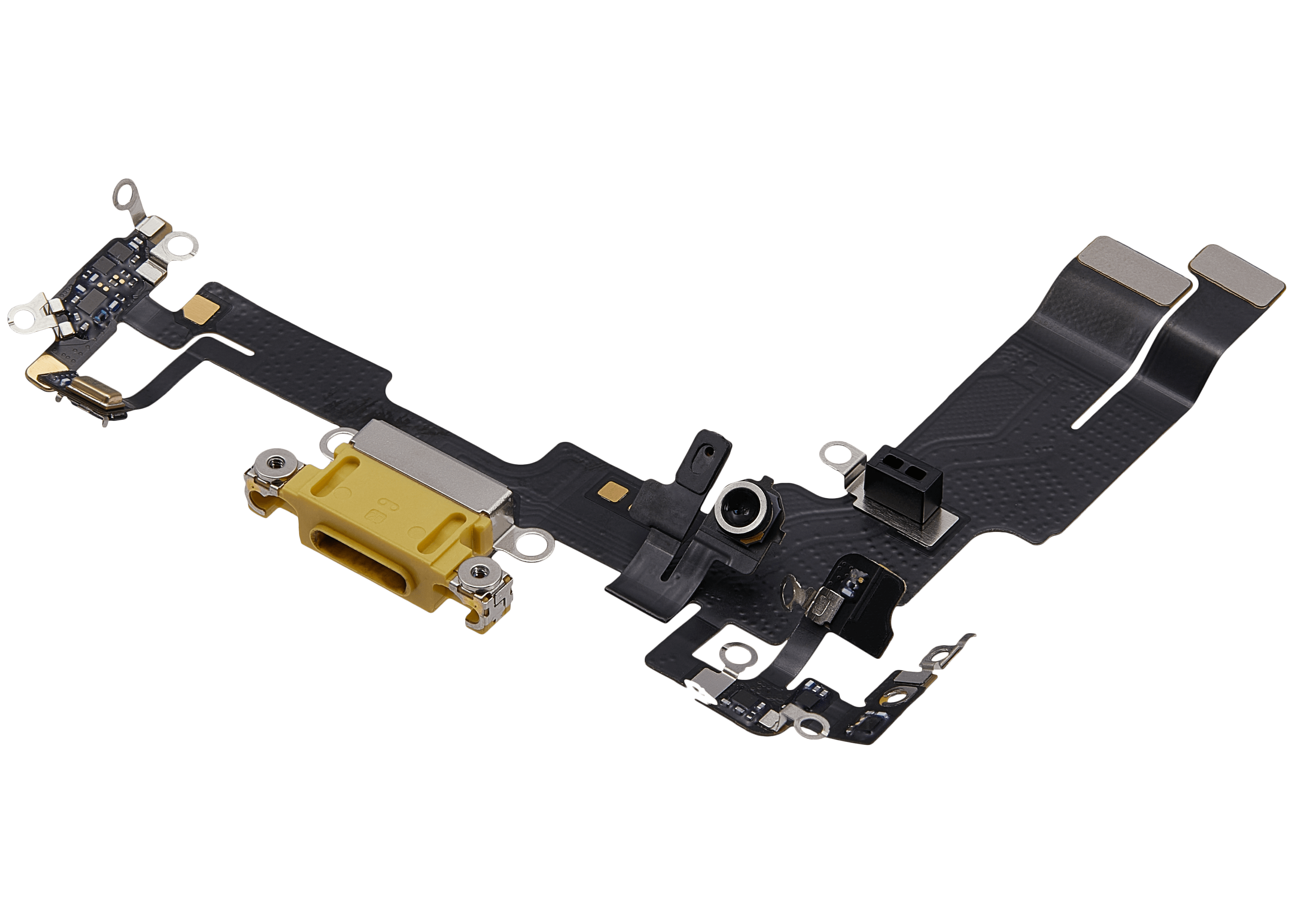 Ladebuchse-Flexkabel für iPhone 14 (gebrauchter OEM-Ausbau, Gelb)