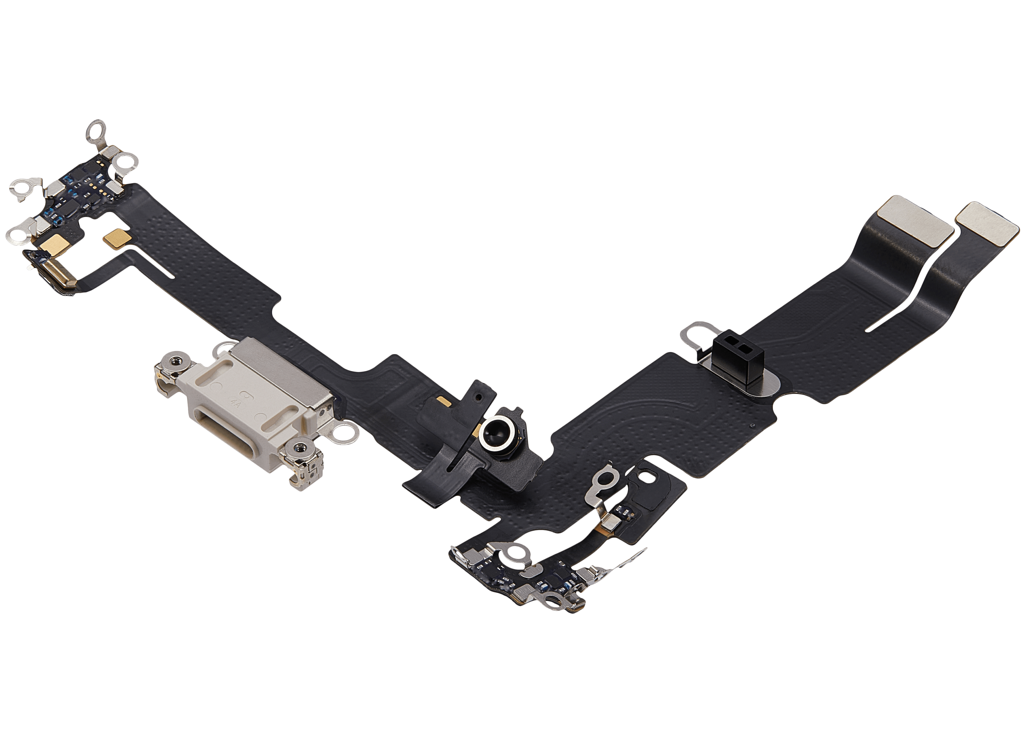 Ladebuchse-Flexkabel für iPhone 14 Plus (gebrauchter OEM-Ausbau) (Starlight)