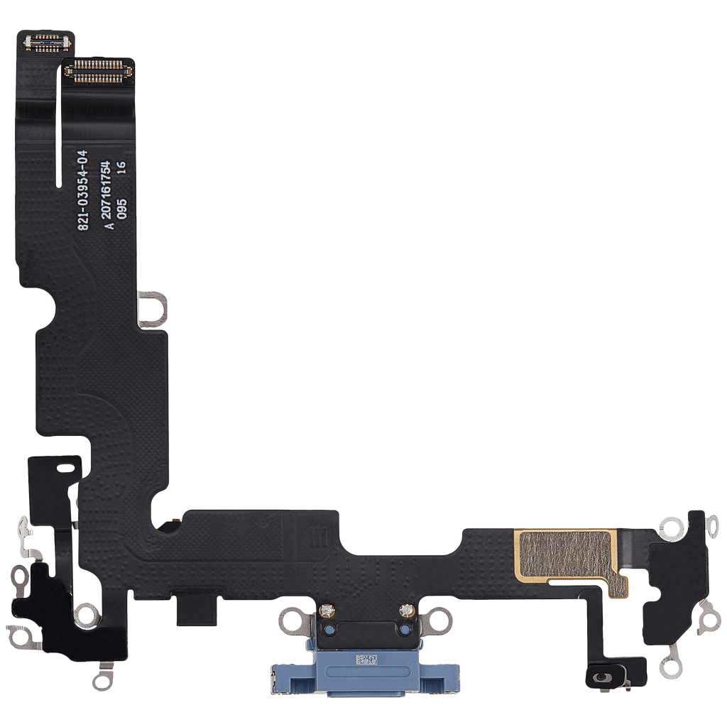 Flexibles Ladebuchsenkabel für iPhone 14 Plus (gebrauchter OEM-Ausbau) (Blau)