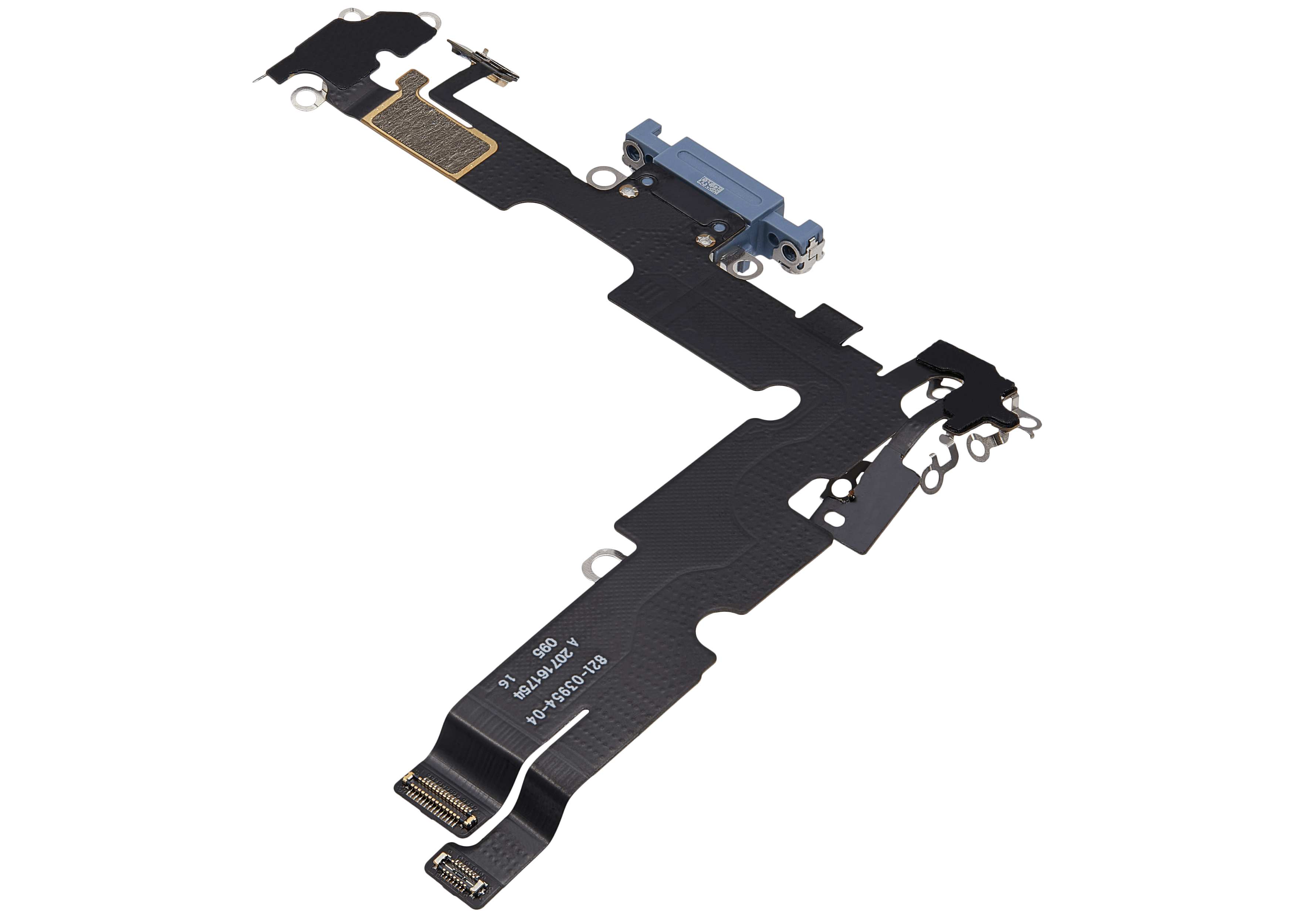 Flexibles Ladebuchsenkabel für iPhone 14 Plus (gebrauchter OEM-Ausbau) (Blau)