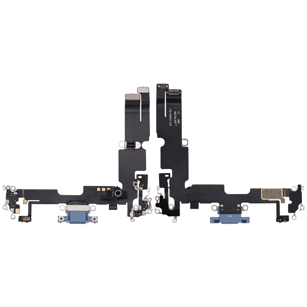 Flexibles Ladebuchsenkabel für iPhone 14 Plus (gebrauchter OEM-Ausbau) (Blau)