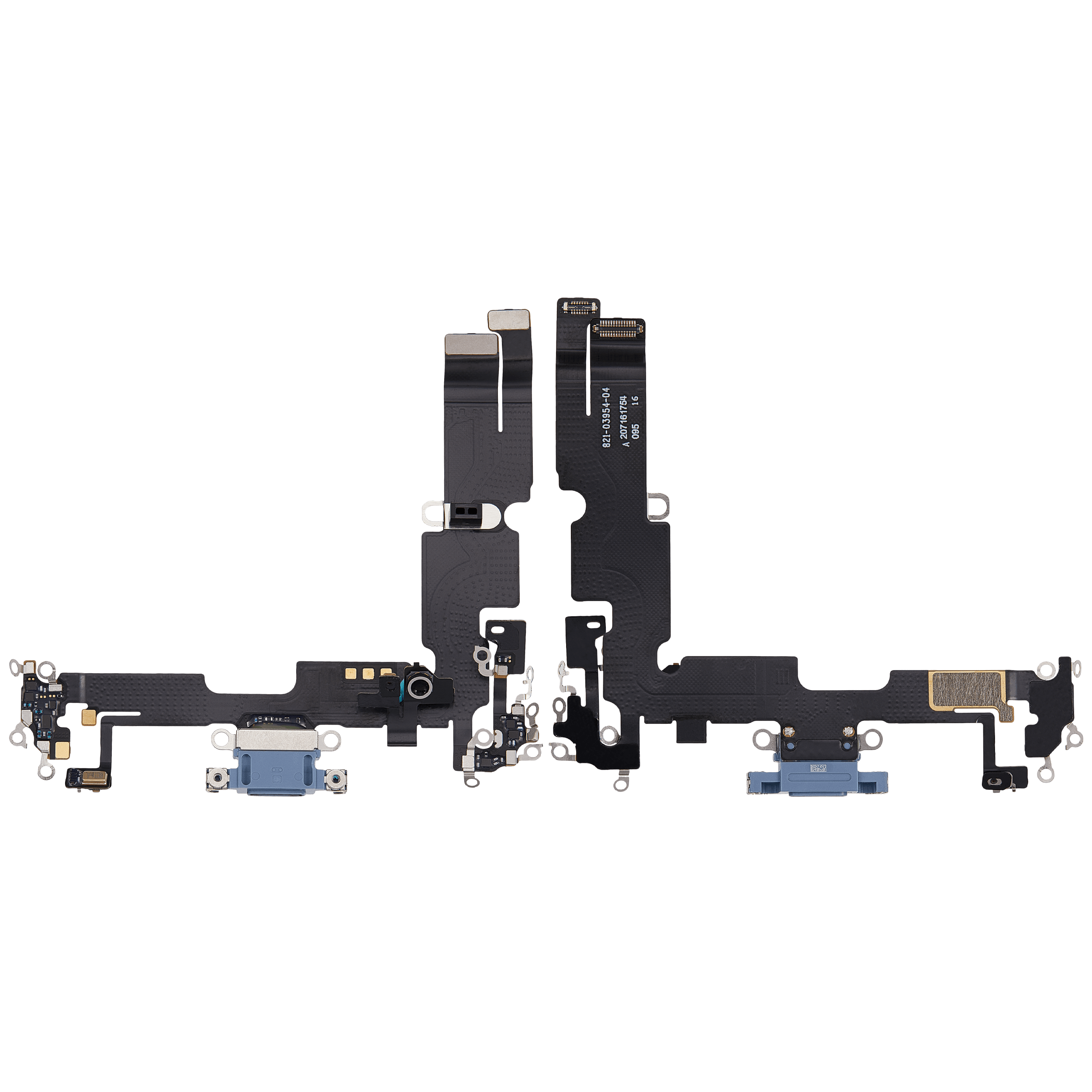 Flexibles Ladebuchsenkabel für iPhone 14 Plus (gebrauchter OEM-Ausbau) (Blau)