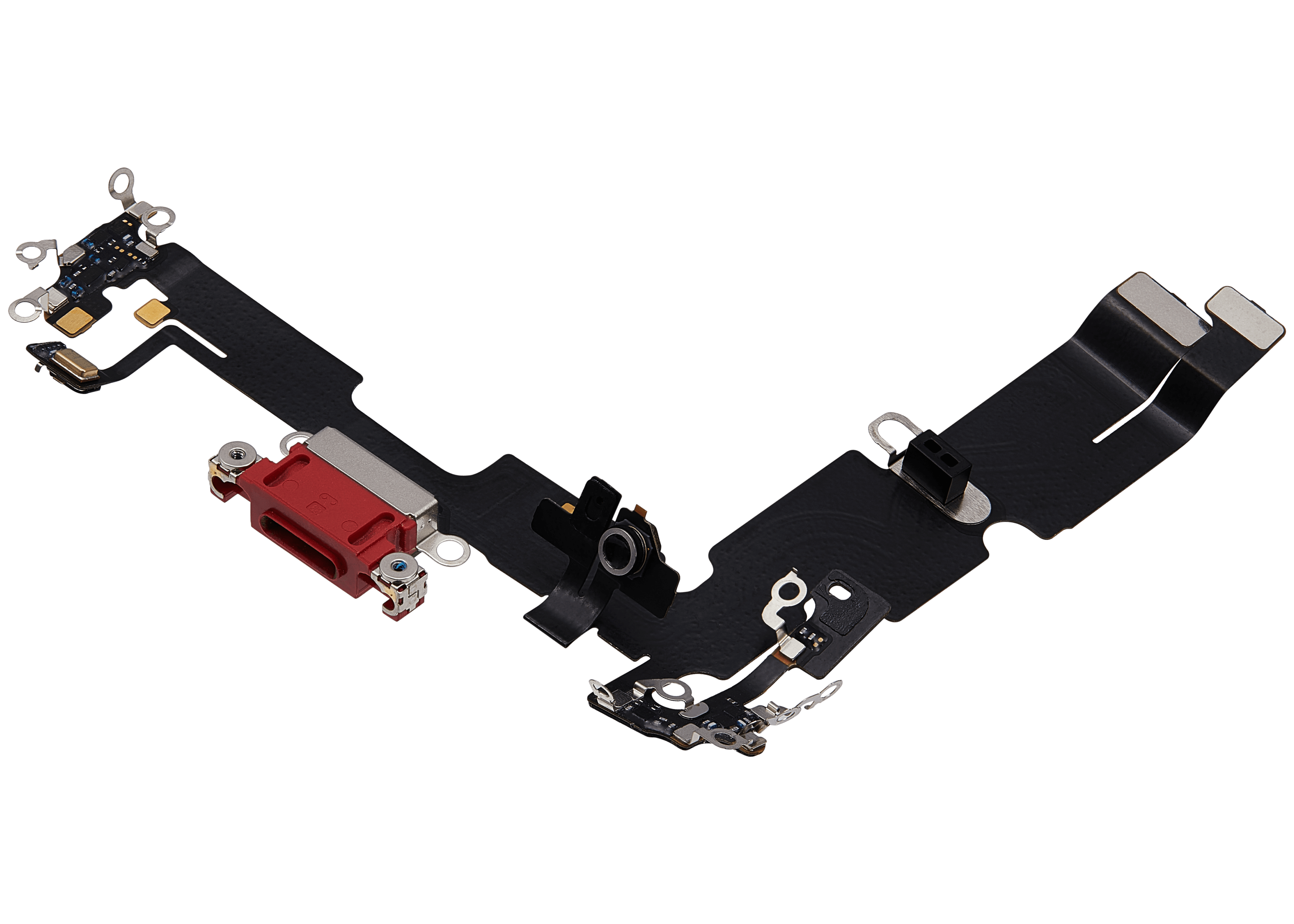 Flex Cable for Charging Port for iPhone 14 Plus (Used OEM Pull) (Red)