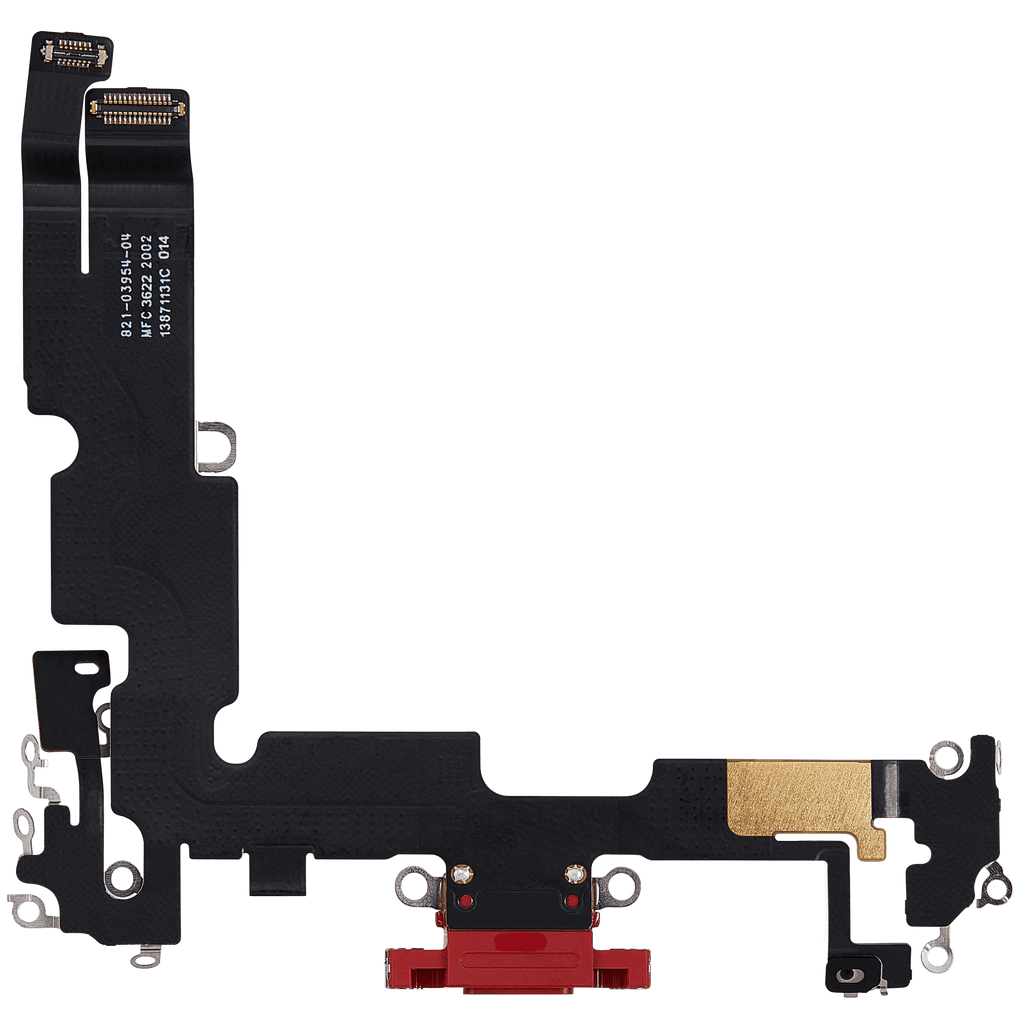 Flex Cable for Charging Port for iPhone 14 Plus (Used OEM Pull) (Red)