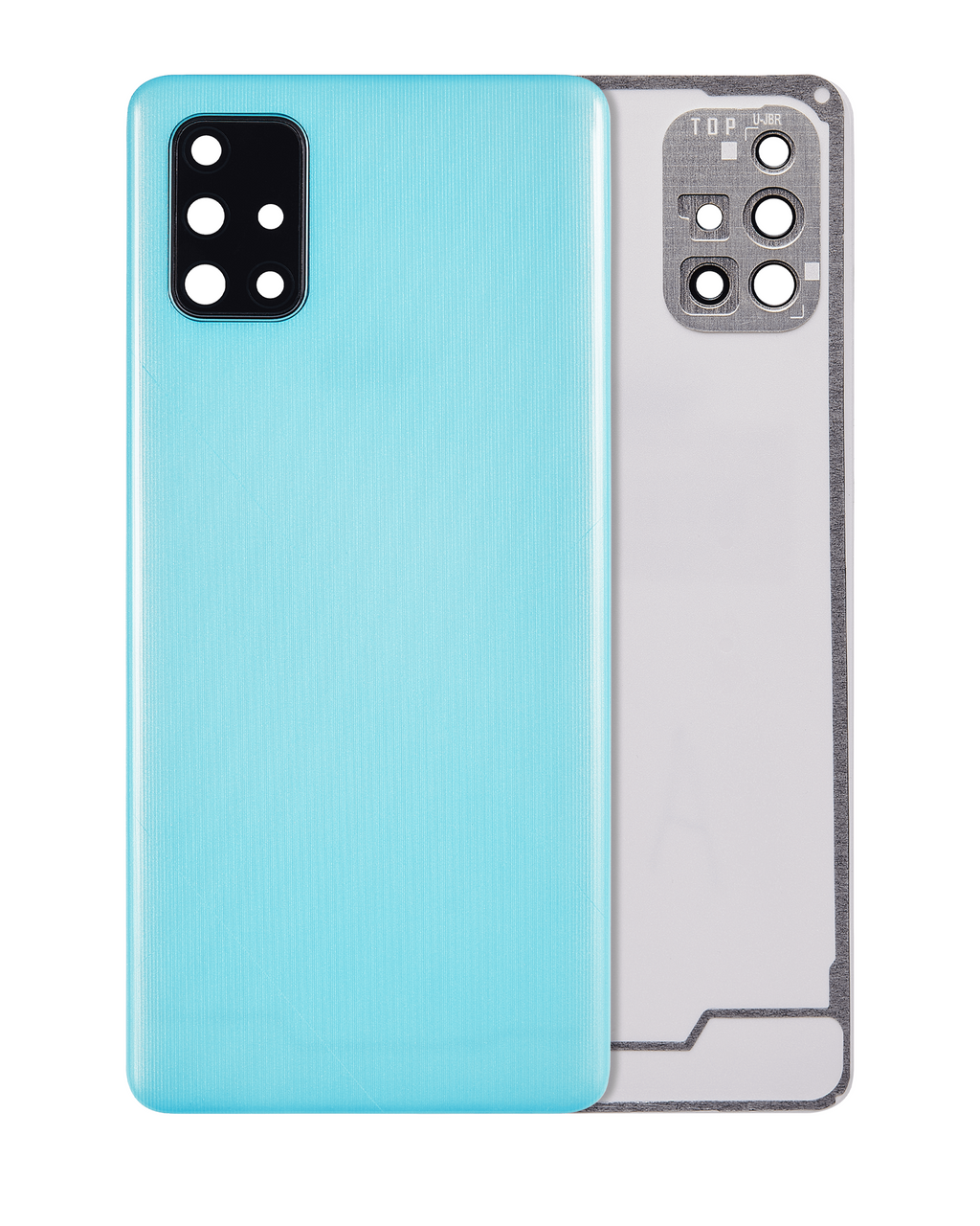 Back Cover Glass with Camera Lens for Samsung Galaxy A71 (A715 / 2020) (Aftermarket Plus) (Prism Crush Blue)