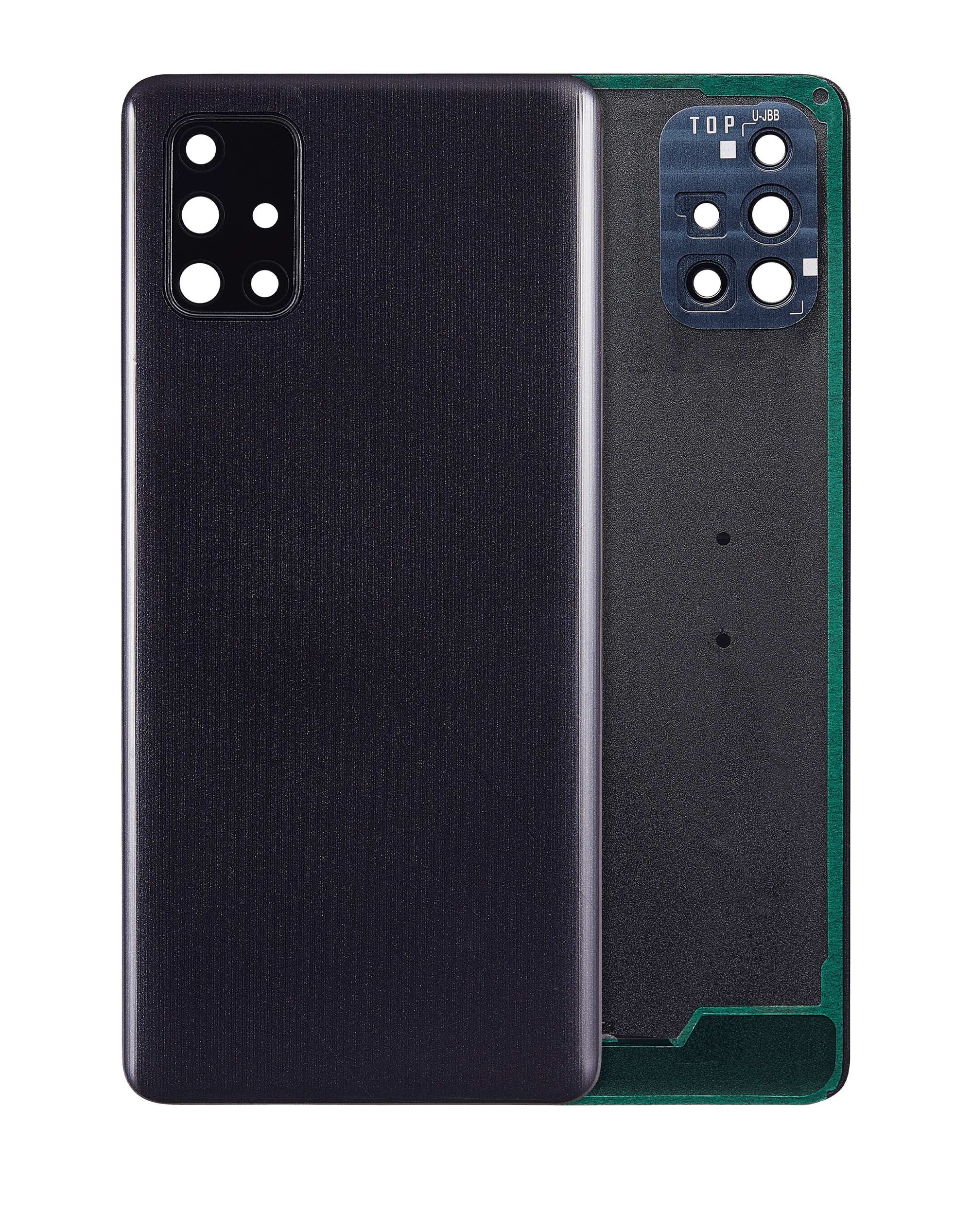 Back Cover with Camera Lens for Samsung Galaxy A71 (A715 / 2020) (Aftermarket Plus) Prism Crush Black