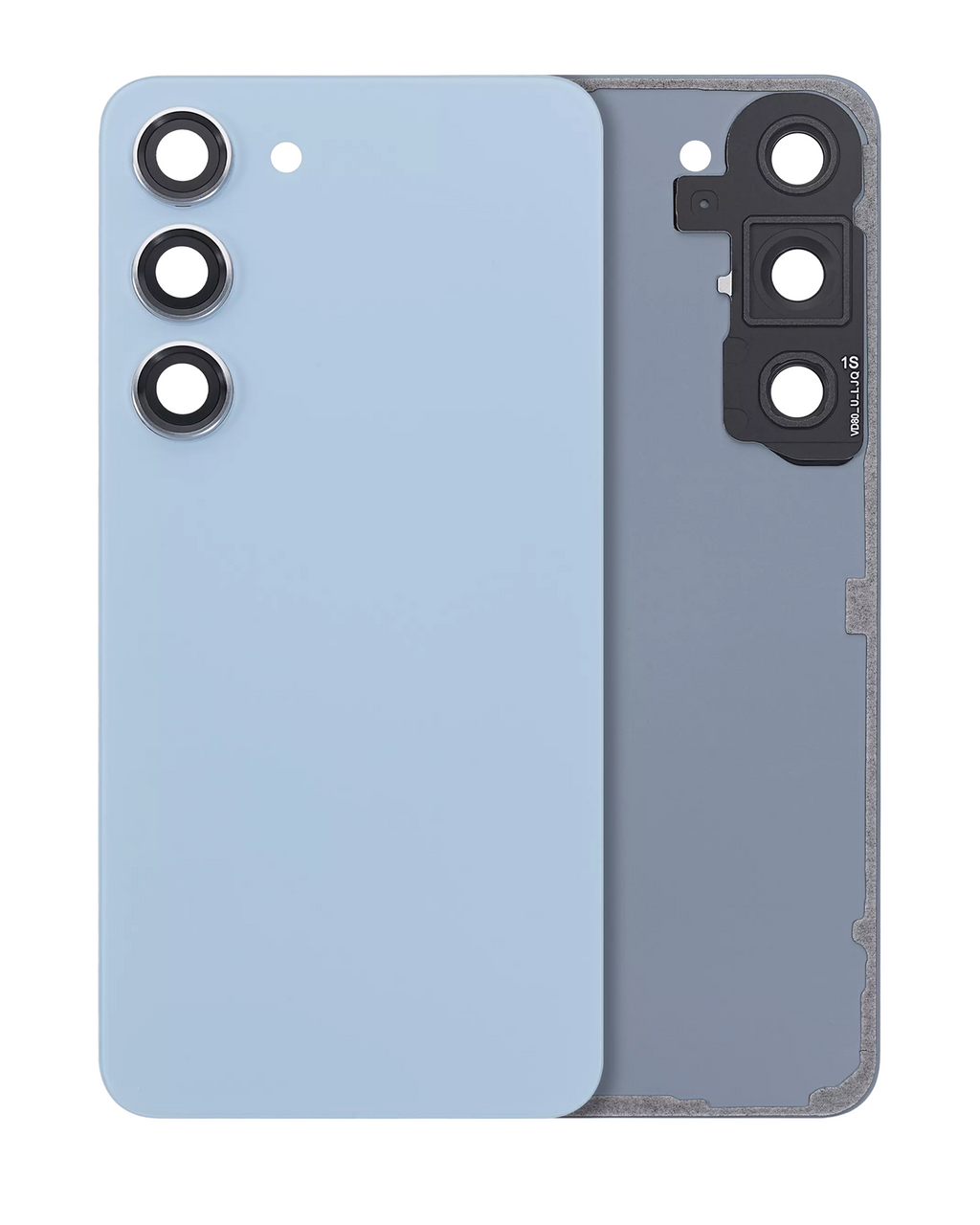 Back Cover with Camera Lens for Samsung Galaxy S23 5G (No Logo) (Aftermarket Plus) (Blue)