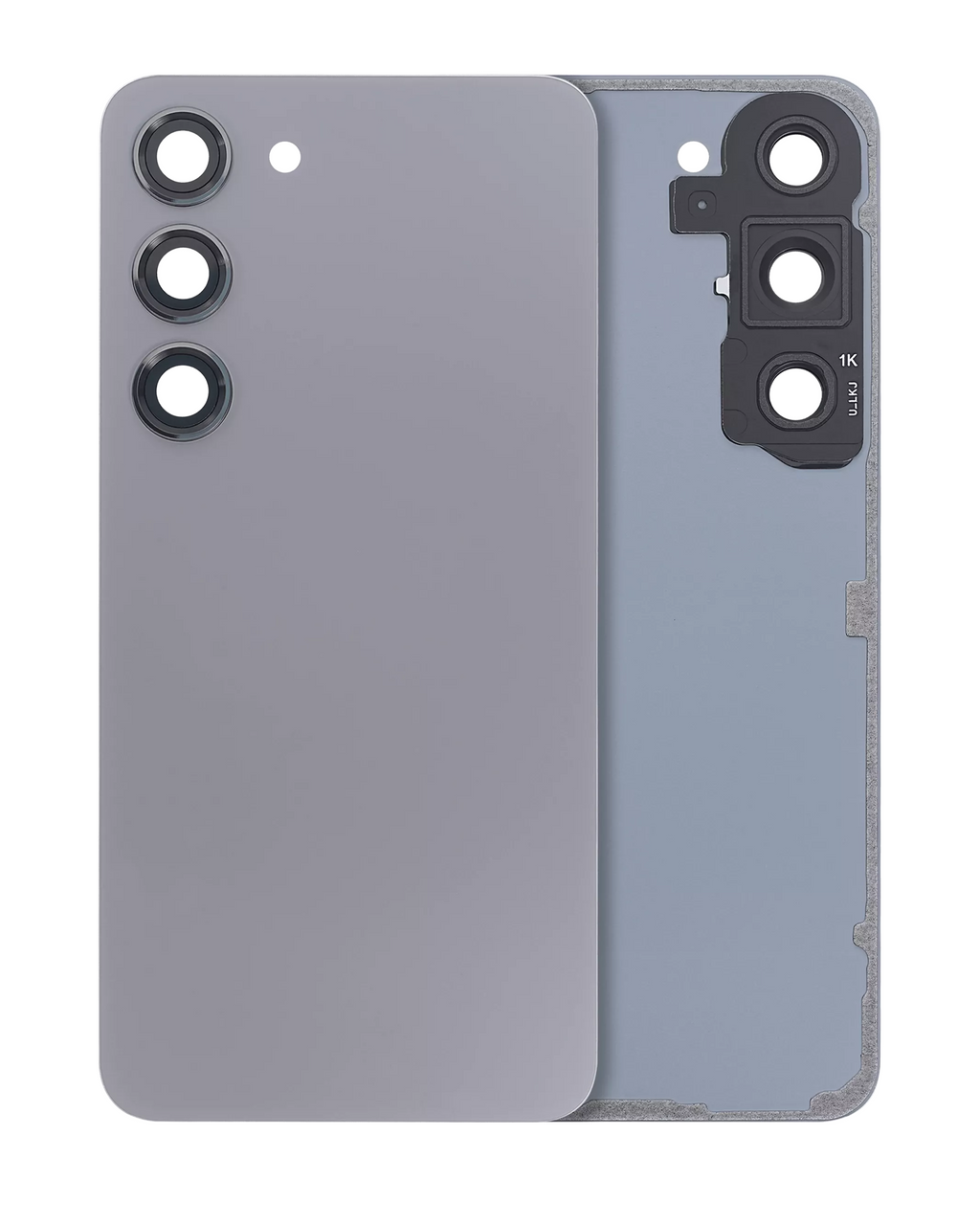 Back cover with camera lens for Samsung Galaxy S23 5G (no logo) (Aftermarket Plus) (Graphite)