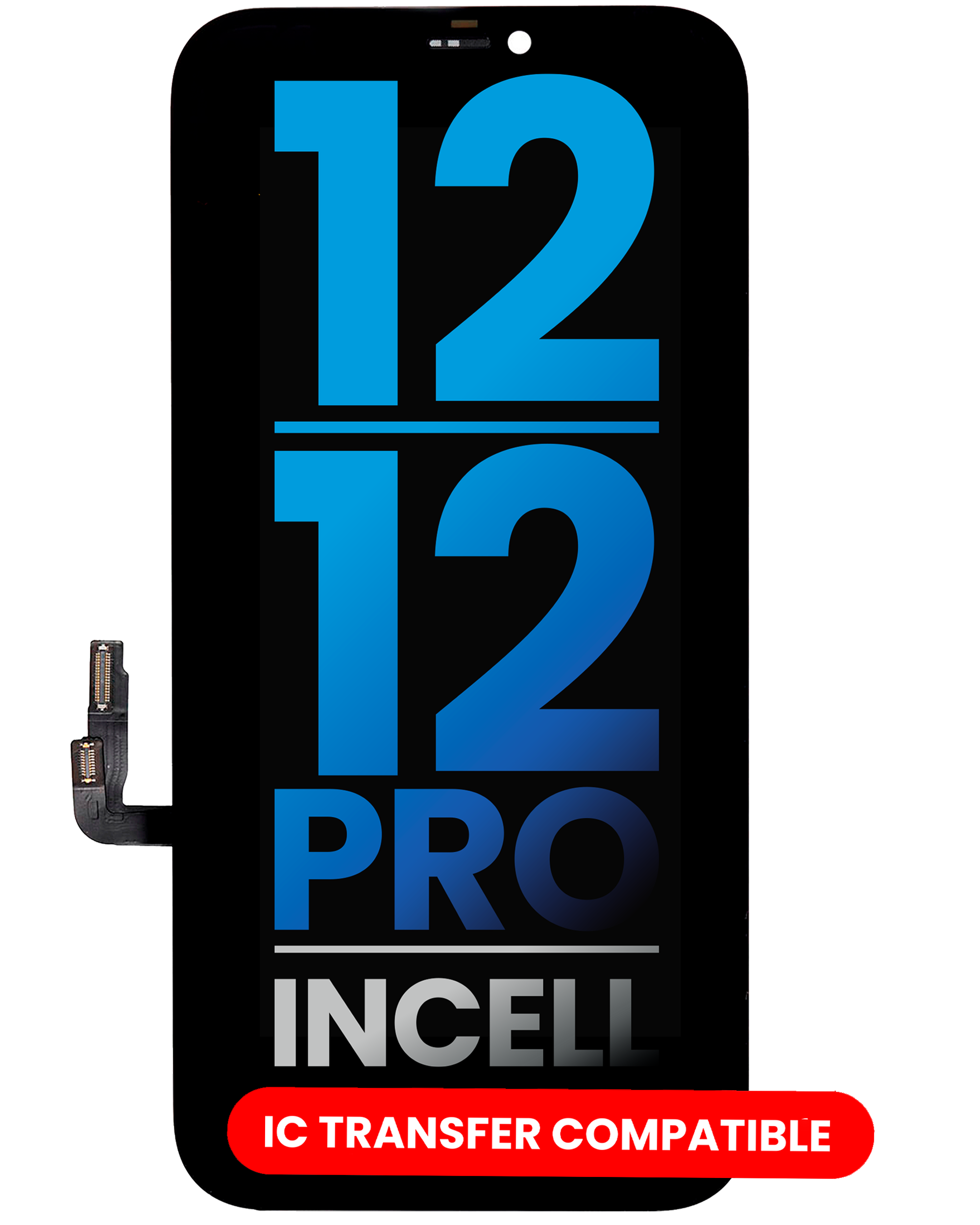 LCD Display for iPhone 12 / 12 Pro (Aftermarket: AQ7 / Incell)