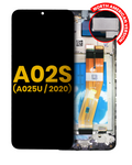 LCD-Display mit Rahmen Samsung Galaxy A02S Refurbished alle Farben