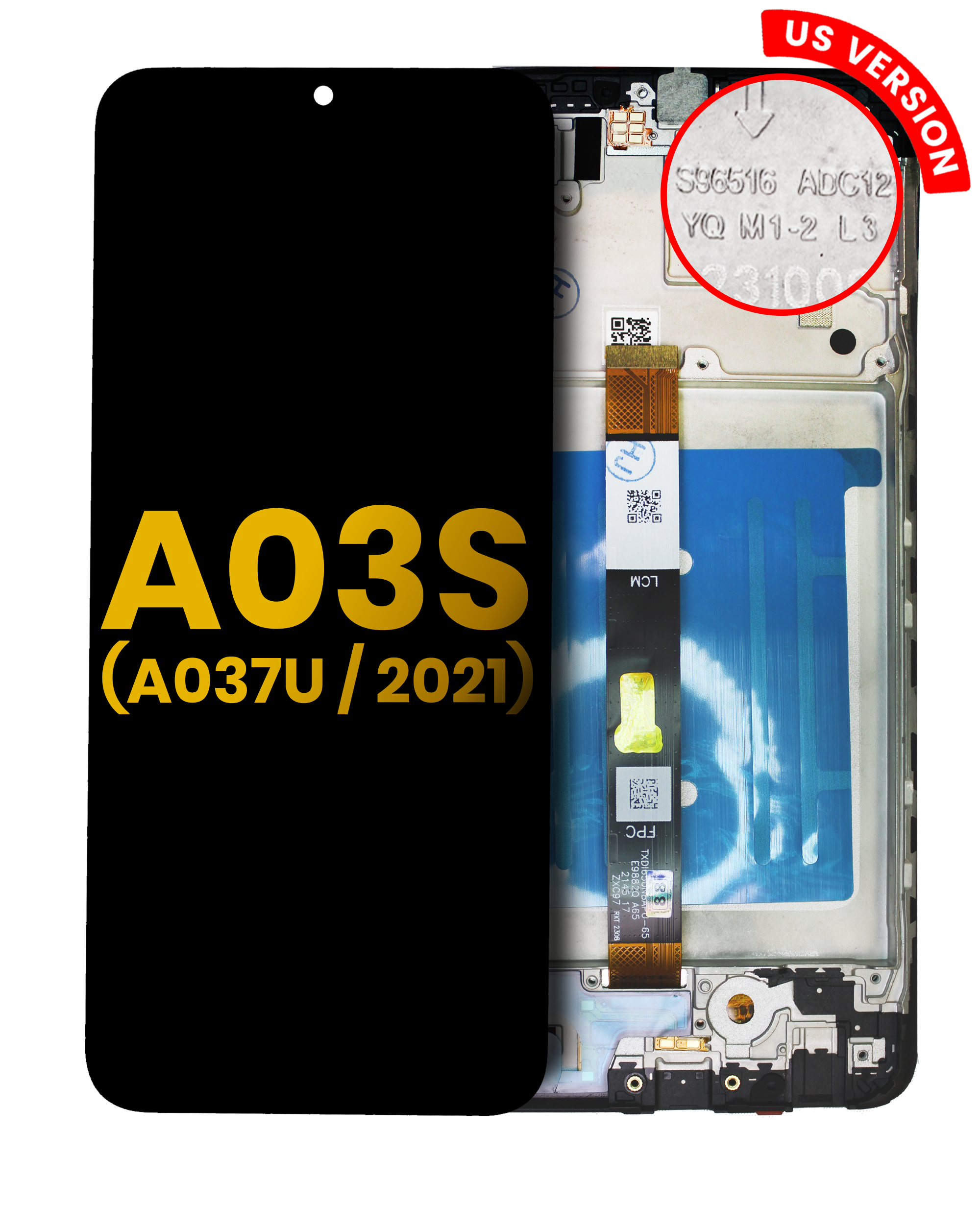 LCD-Display mit Rahmen Samsung Galaxy A03s (Refurbished) Alle Farben